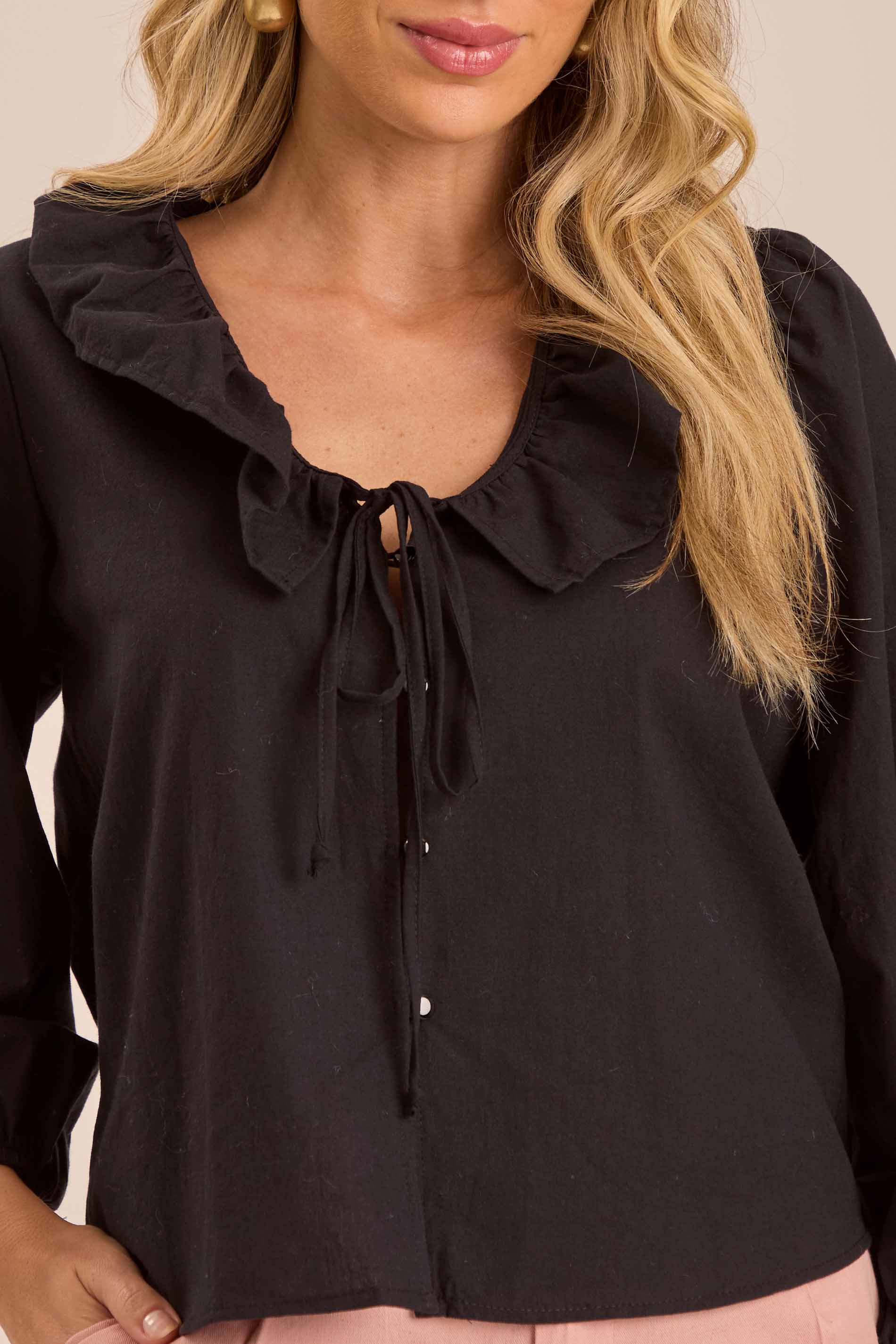 Blusa de Manga 7/8 Cozy Winter em Tricoline