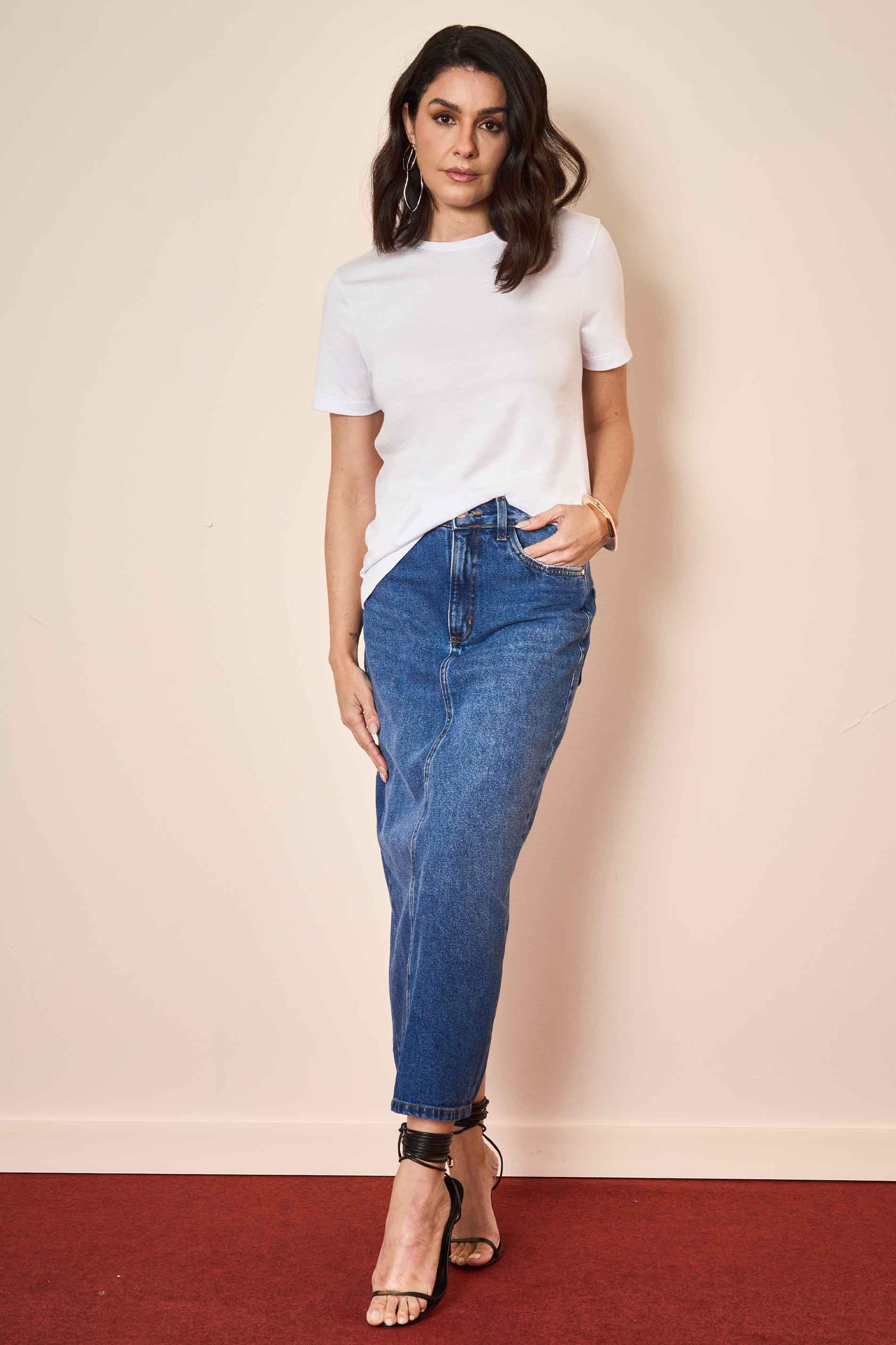 T-shirt Wild Orchid em Malha