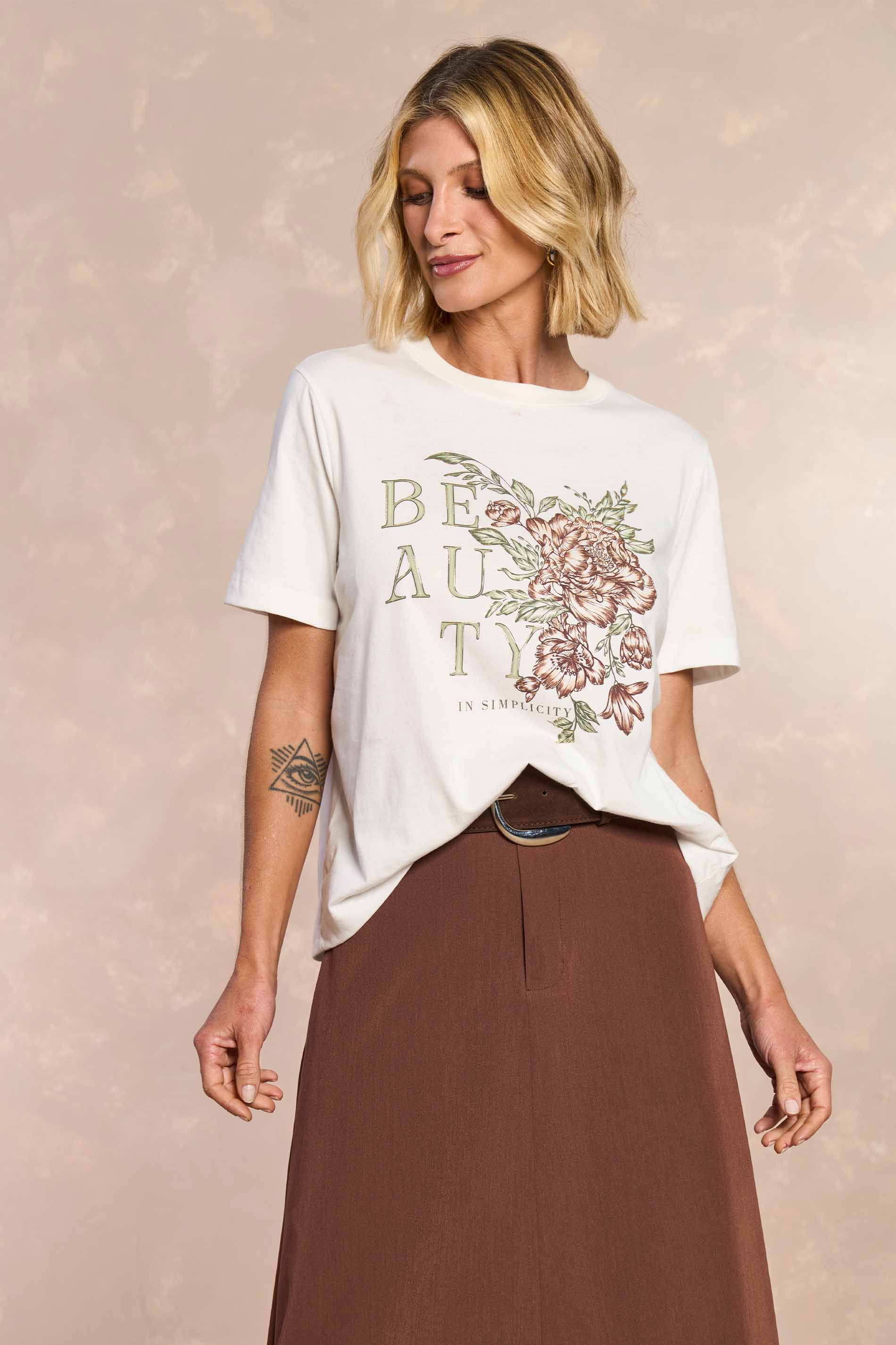 Saia Longa Jardim Boho em Alfaiataria