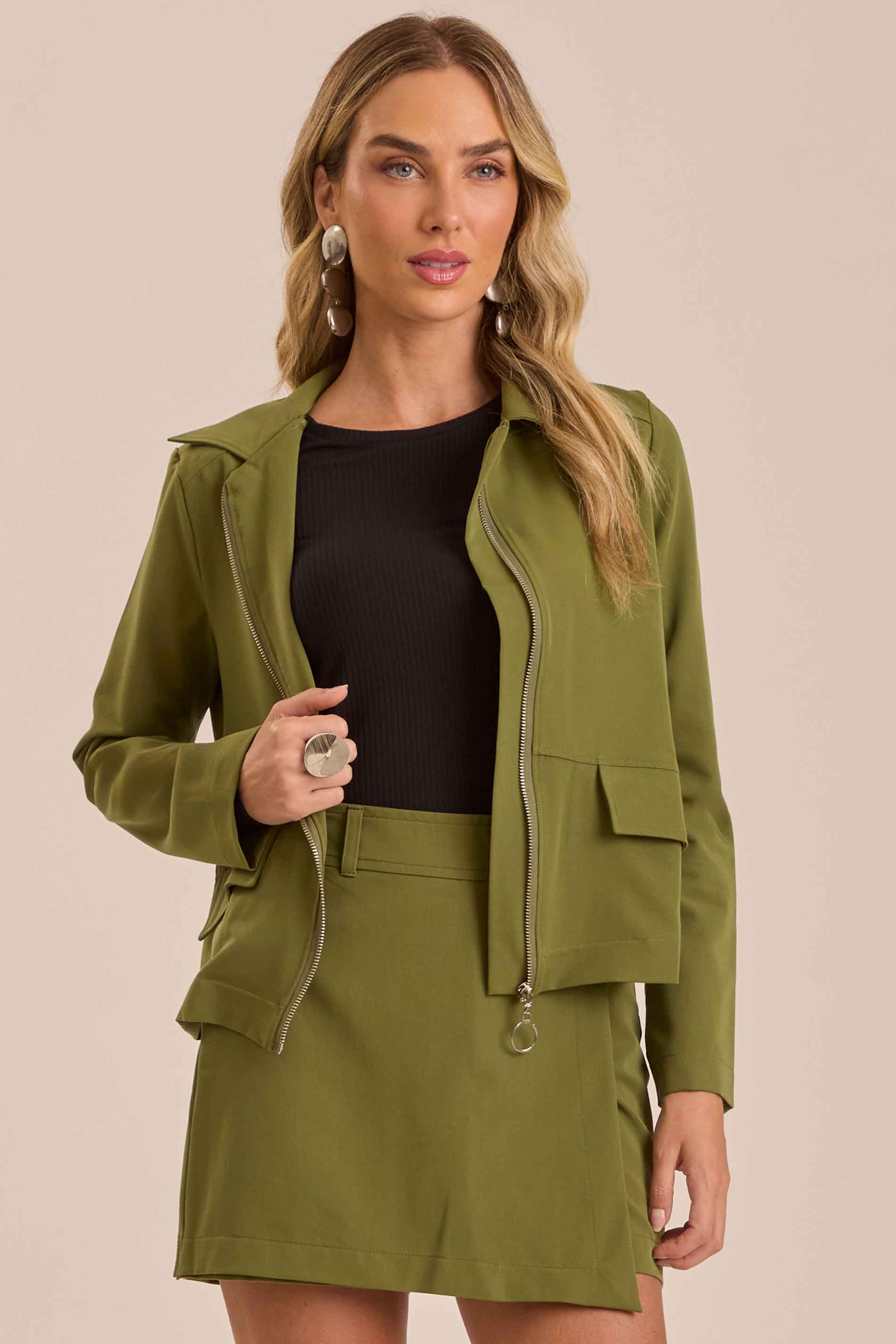 Jaqueta Jardim Boho em Alfaiataria