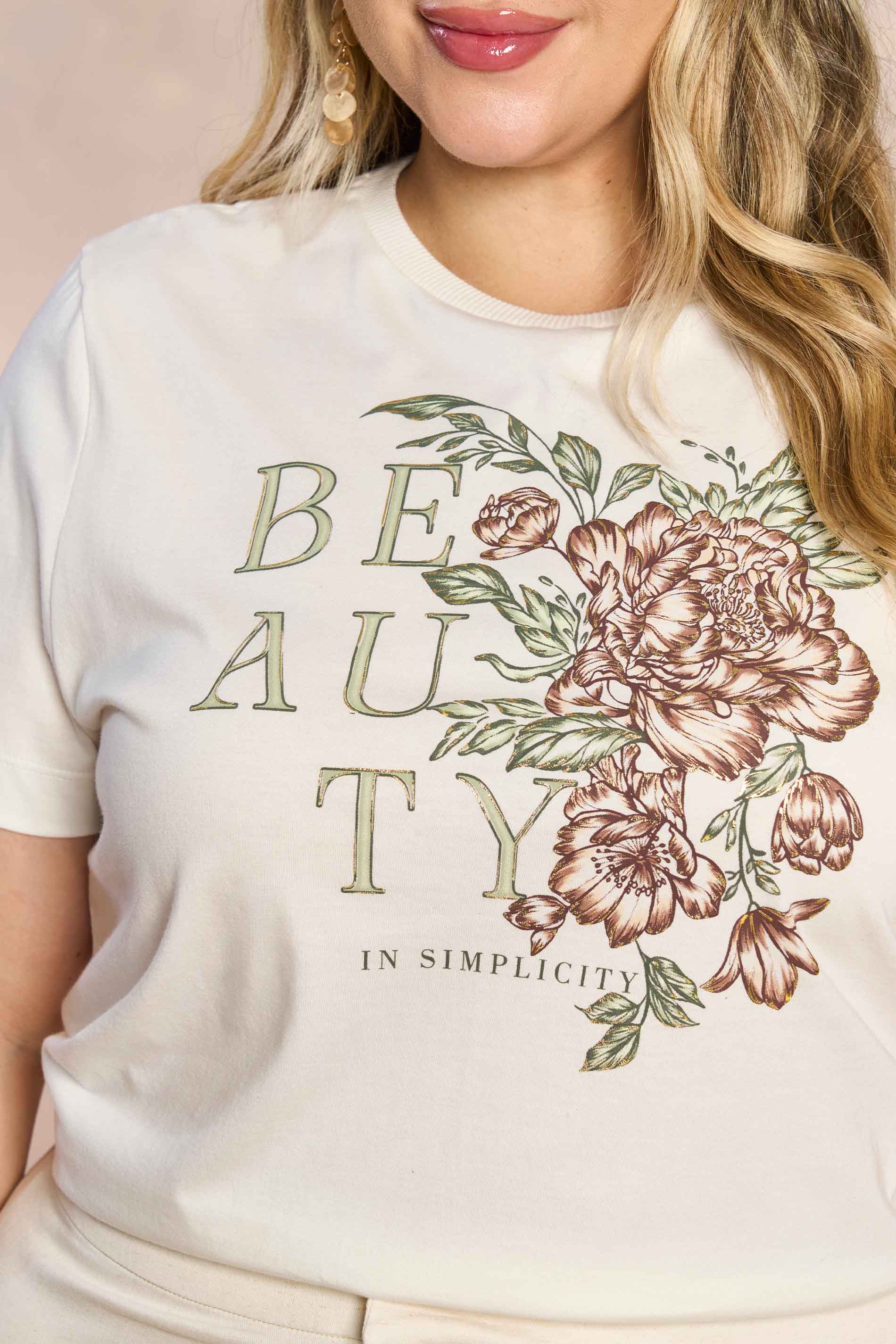 T-shirt Soft Garden Estampada