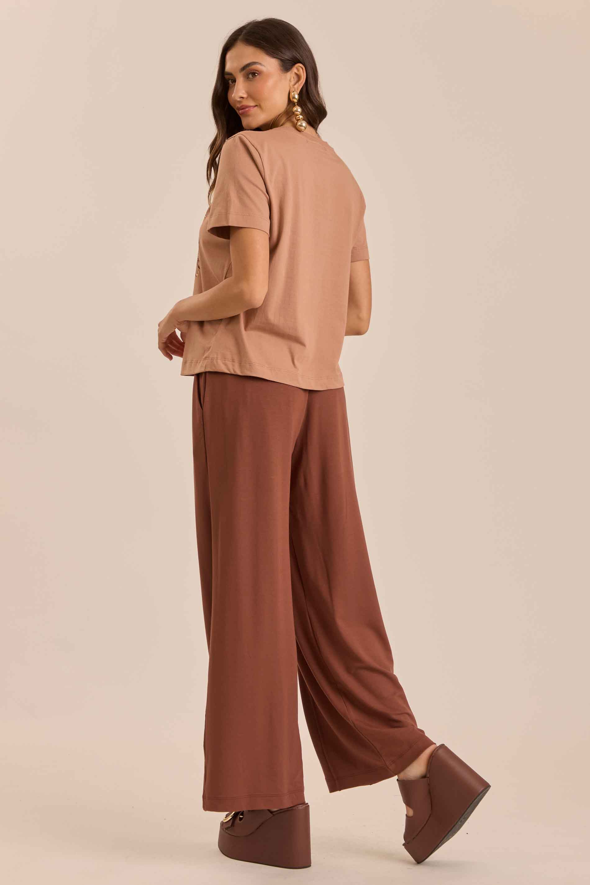 T-shirt Soft Garden Estampada