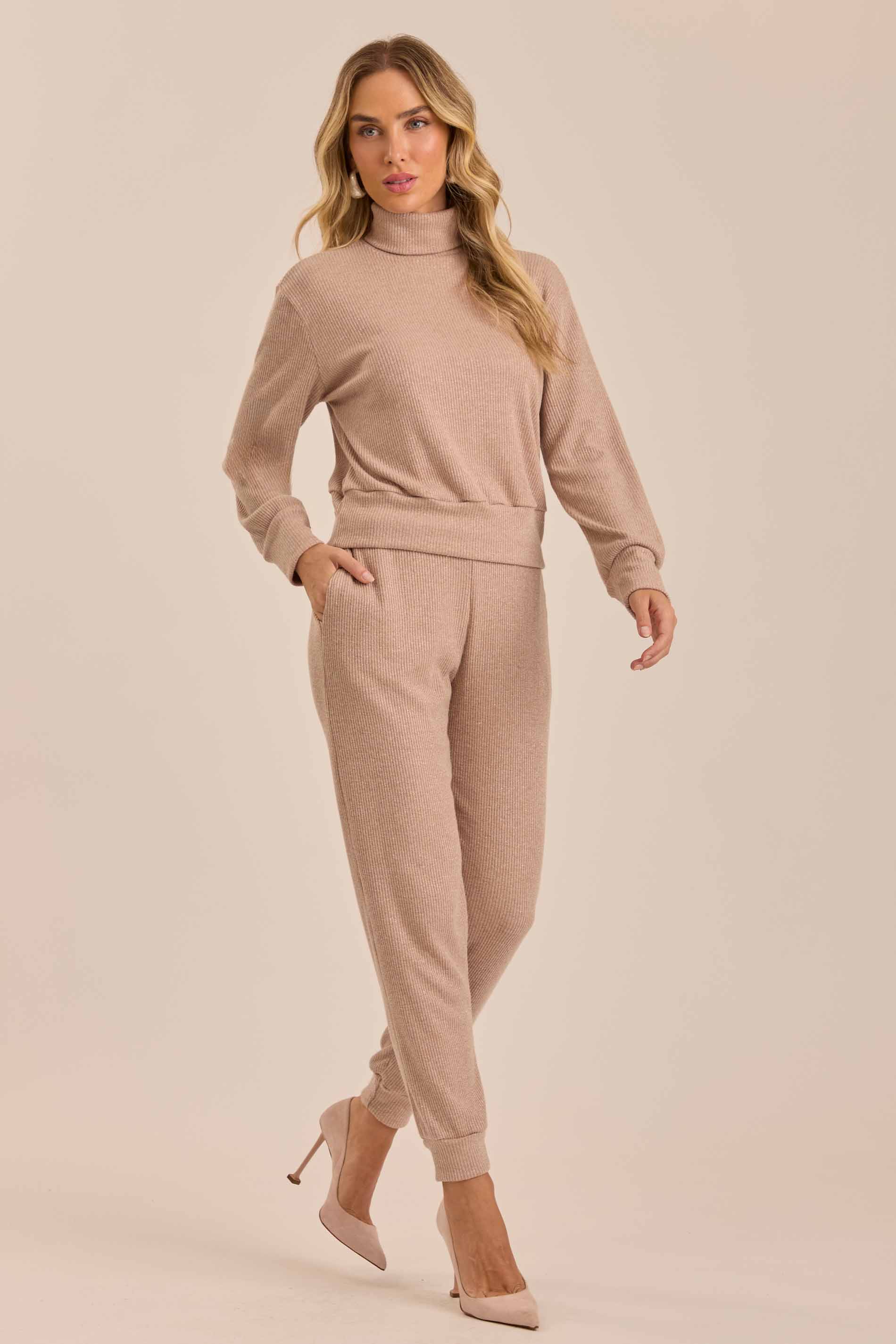 Calça Jogger Cozy Whinter em Tricot