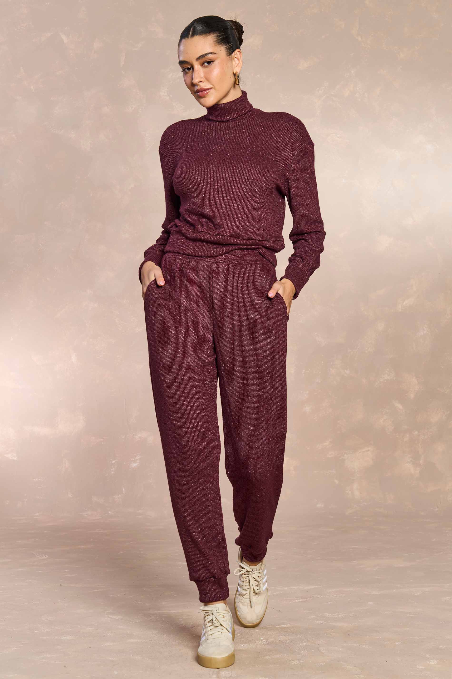 Calça Jogger Cozy Whinter em Tricot