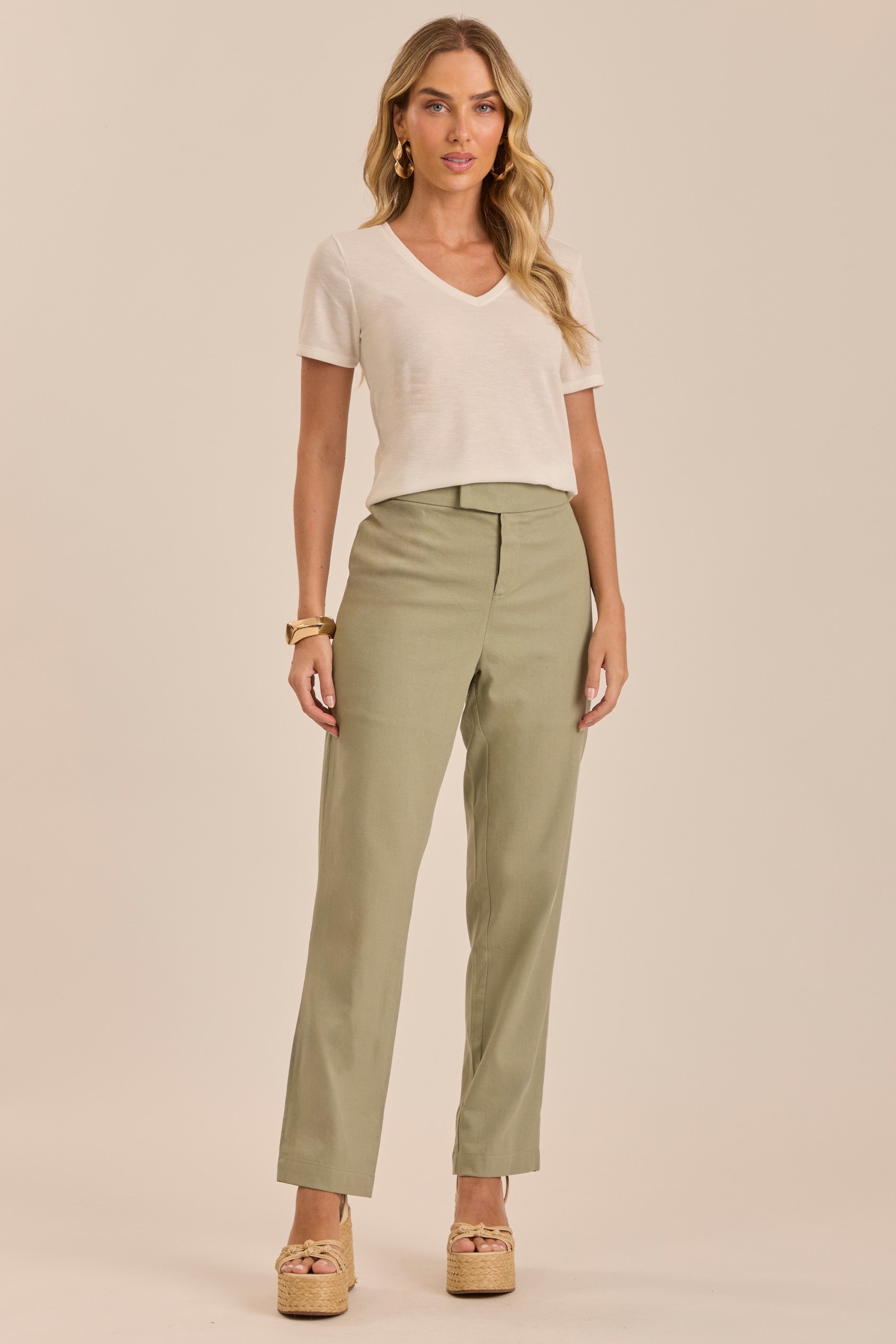 Calça Soft Garden em Linho