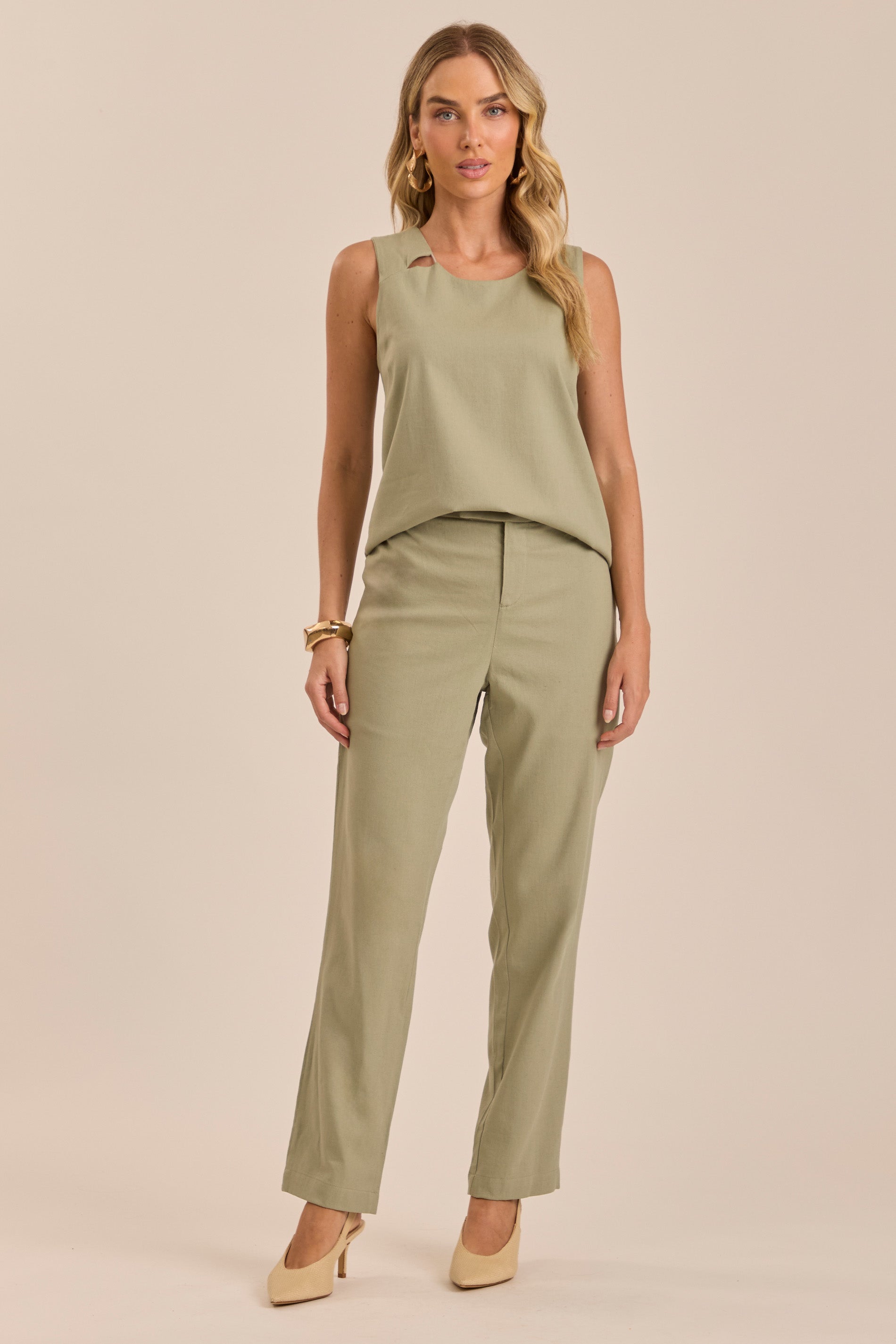 Calça Soft Garden em Linho