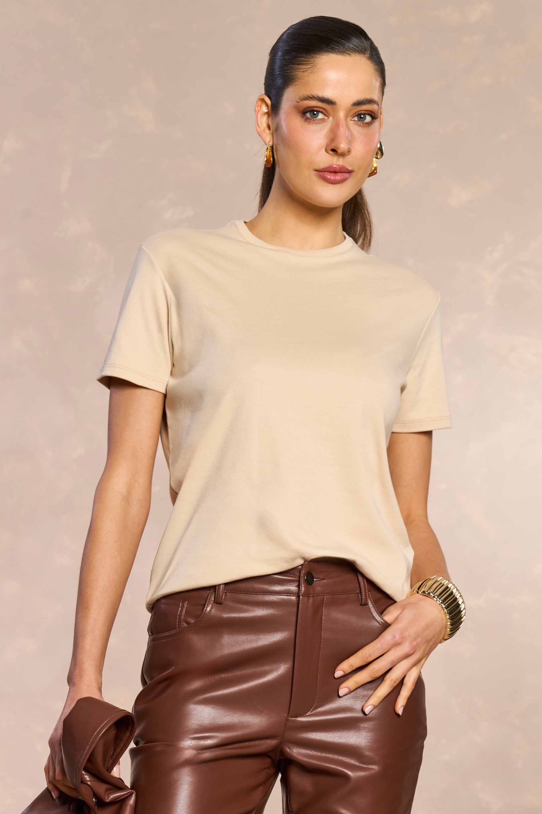 T-shirt em Malha Suedine Premium