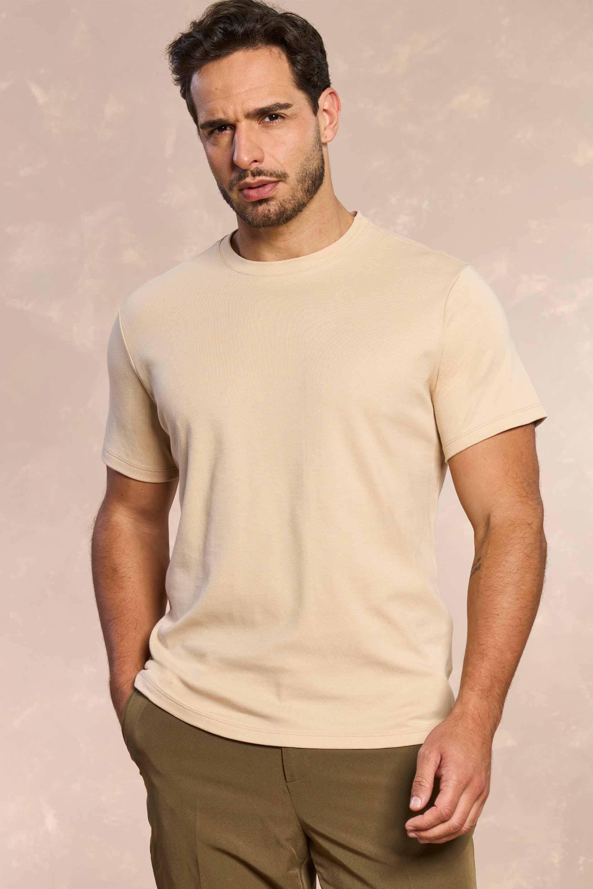 T-shirt Masculina em Malha Suedine Premium