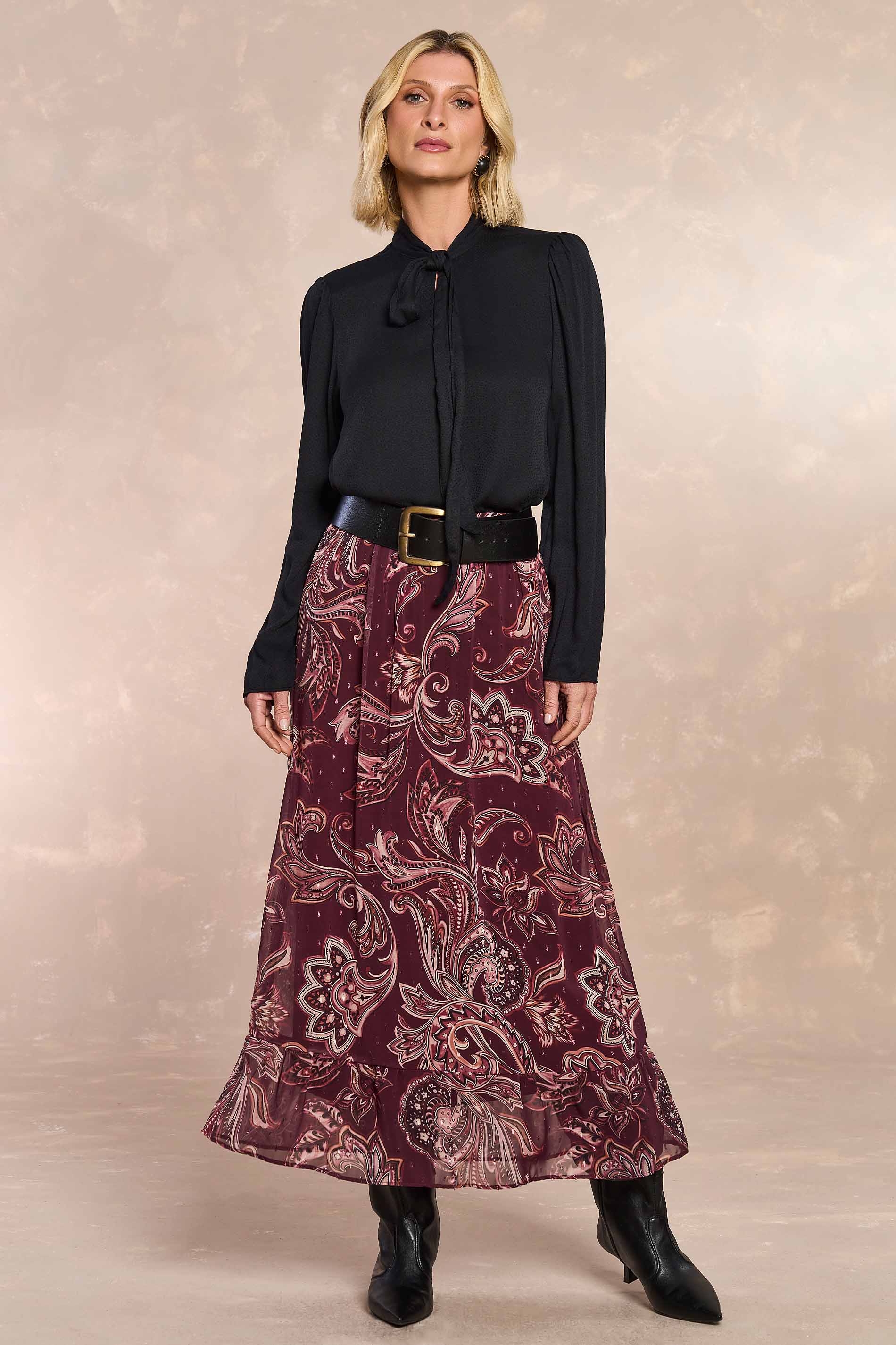 Blusa Ethnic Blur em Poá