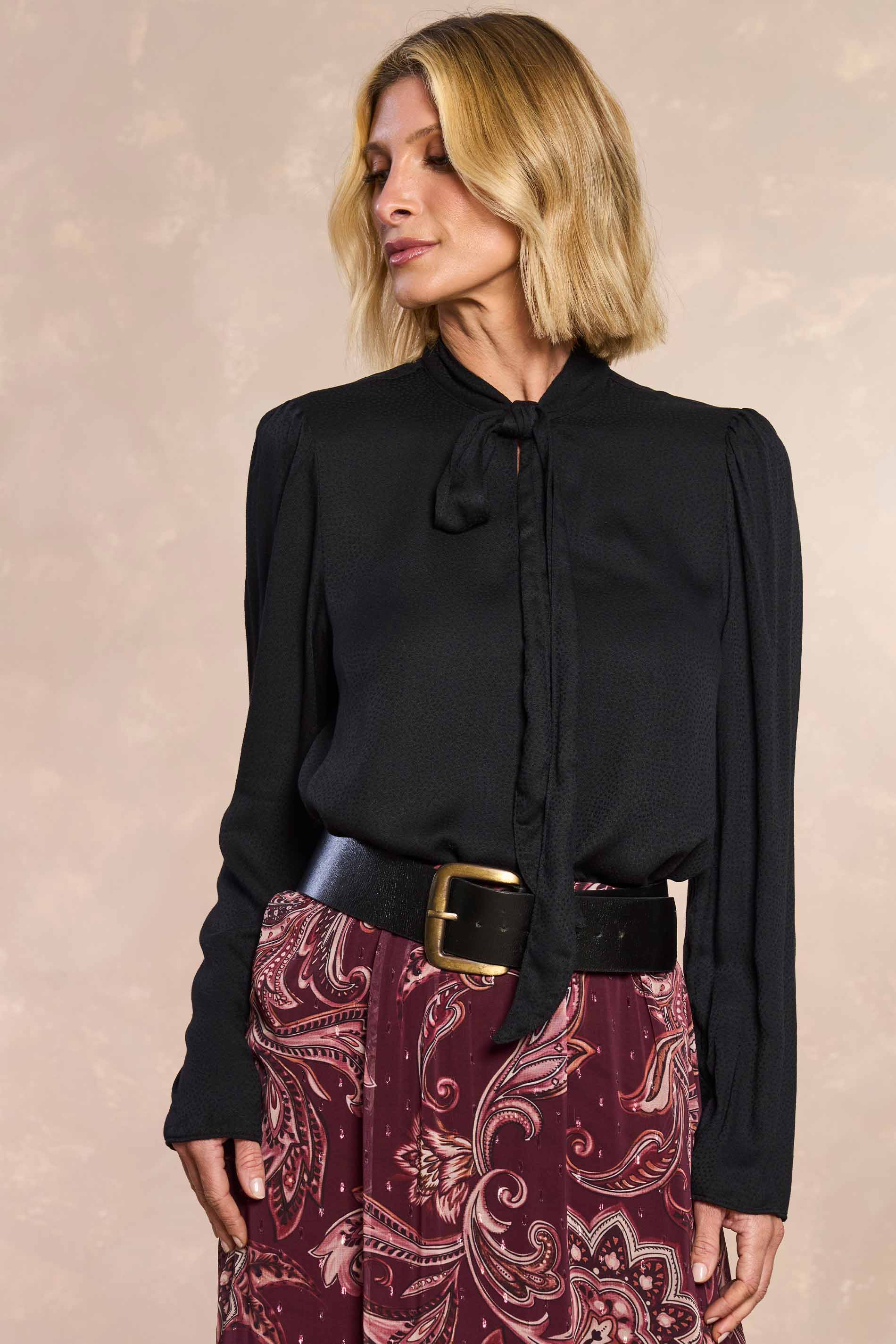 Blusa Ethnic Blur em Poá