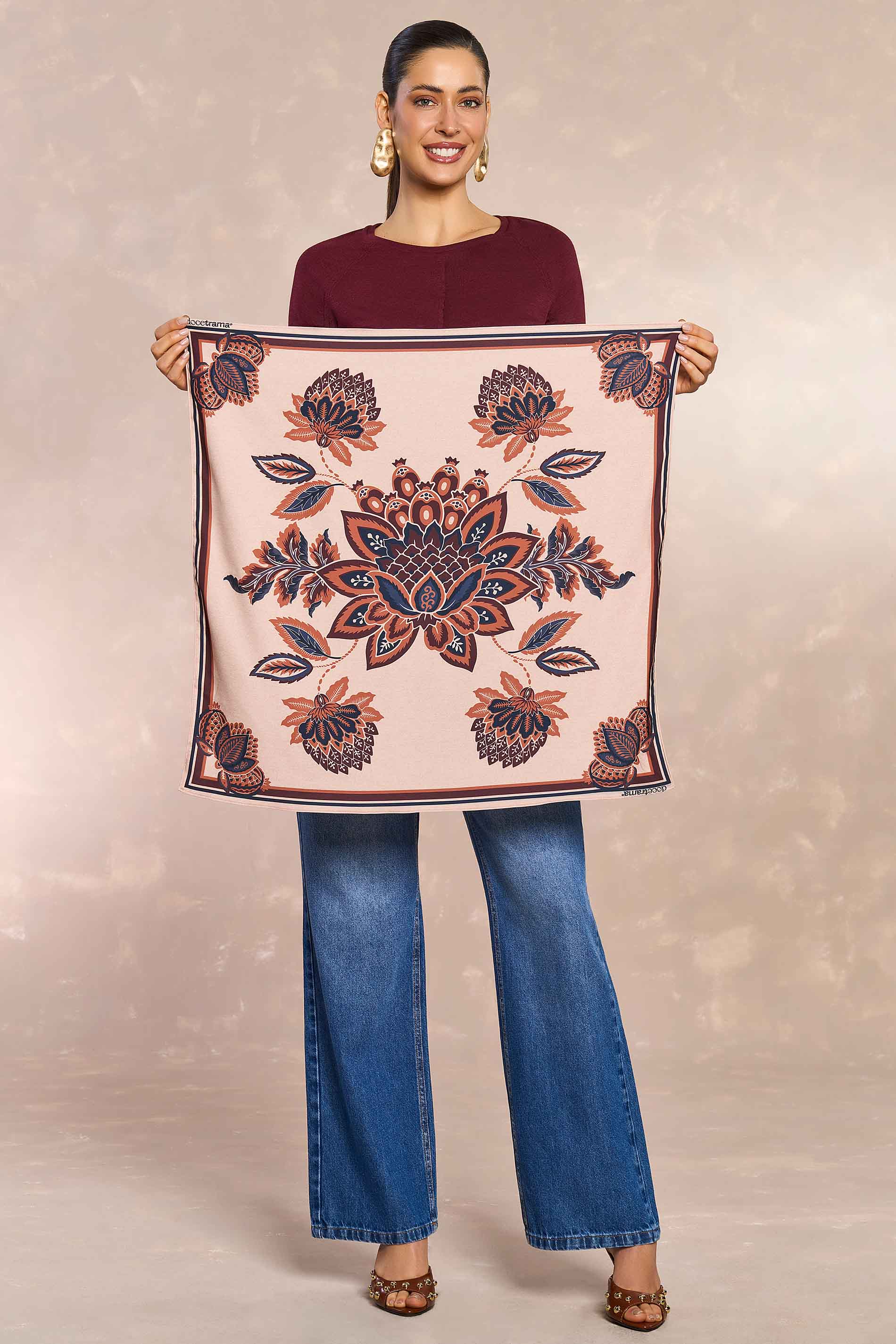 Lenço Jardim Decor Estampado