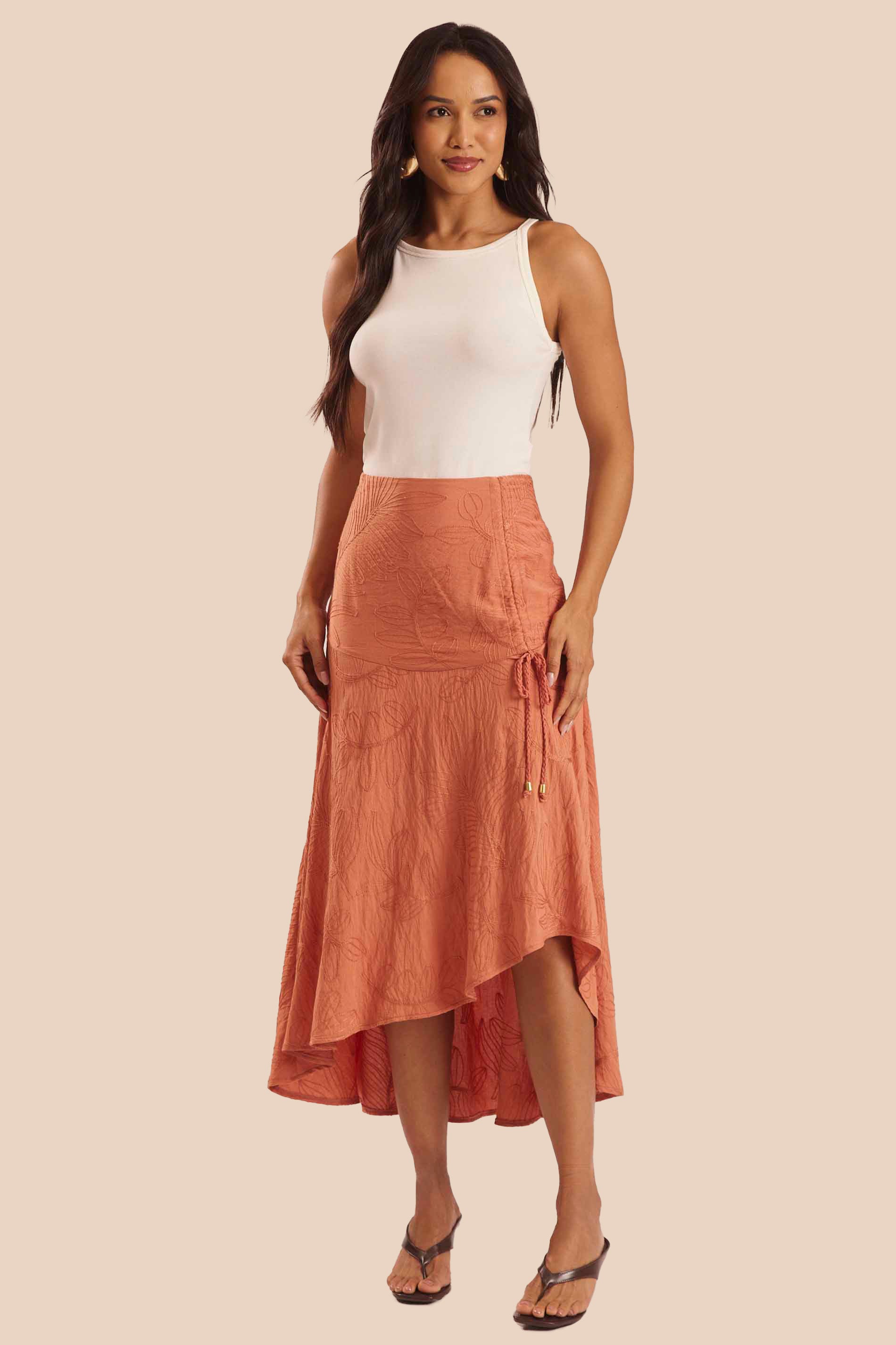 Blusa de Alça Canelada Decote U Miragem - Doce Trama