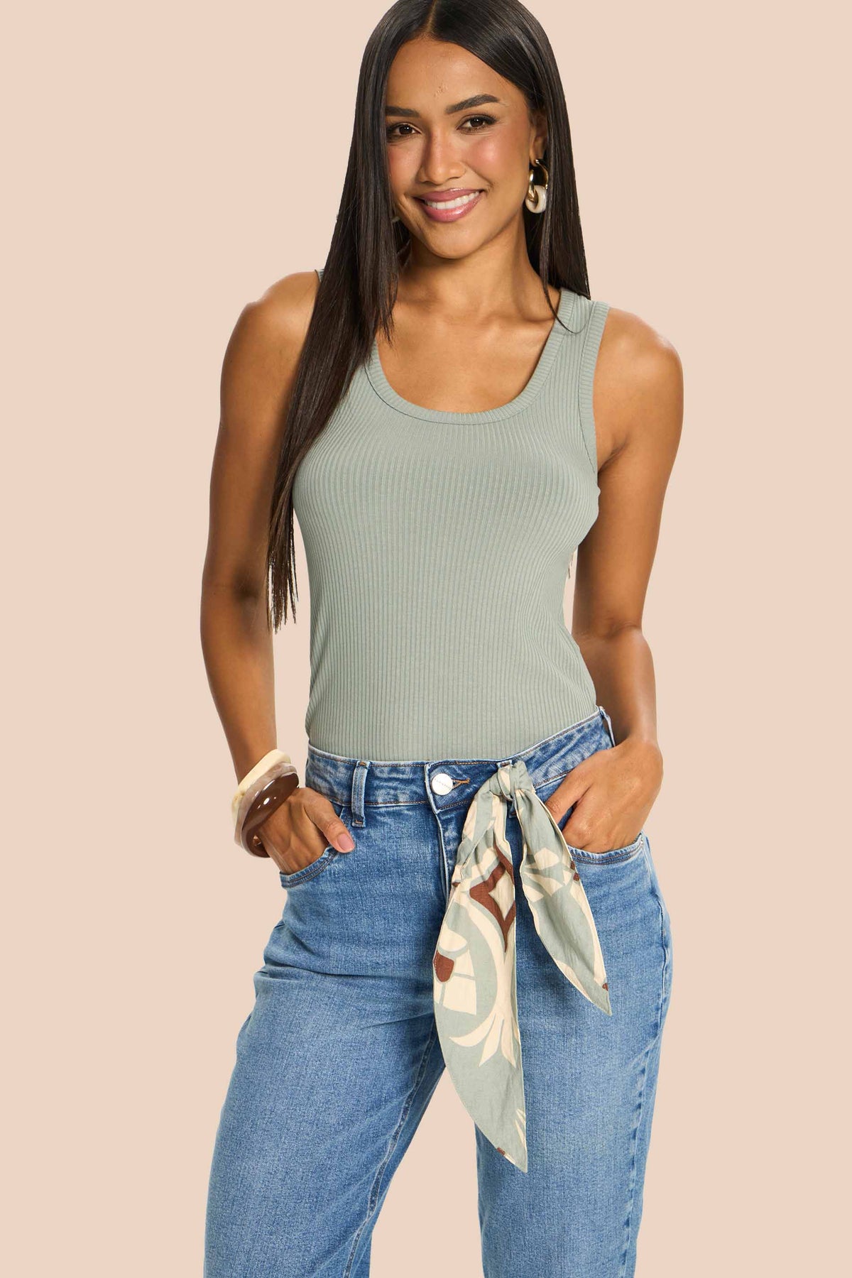 Calça Mom Slim Jeans Cinto Dália - Doce Trama