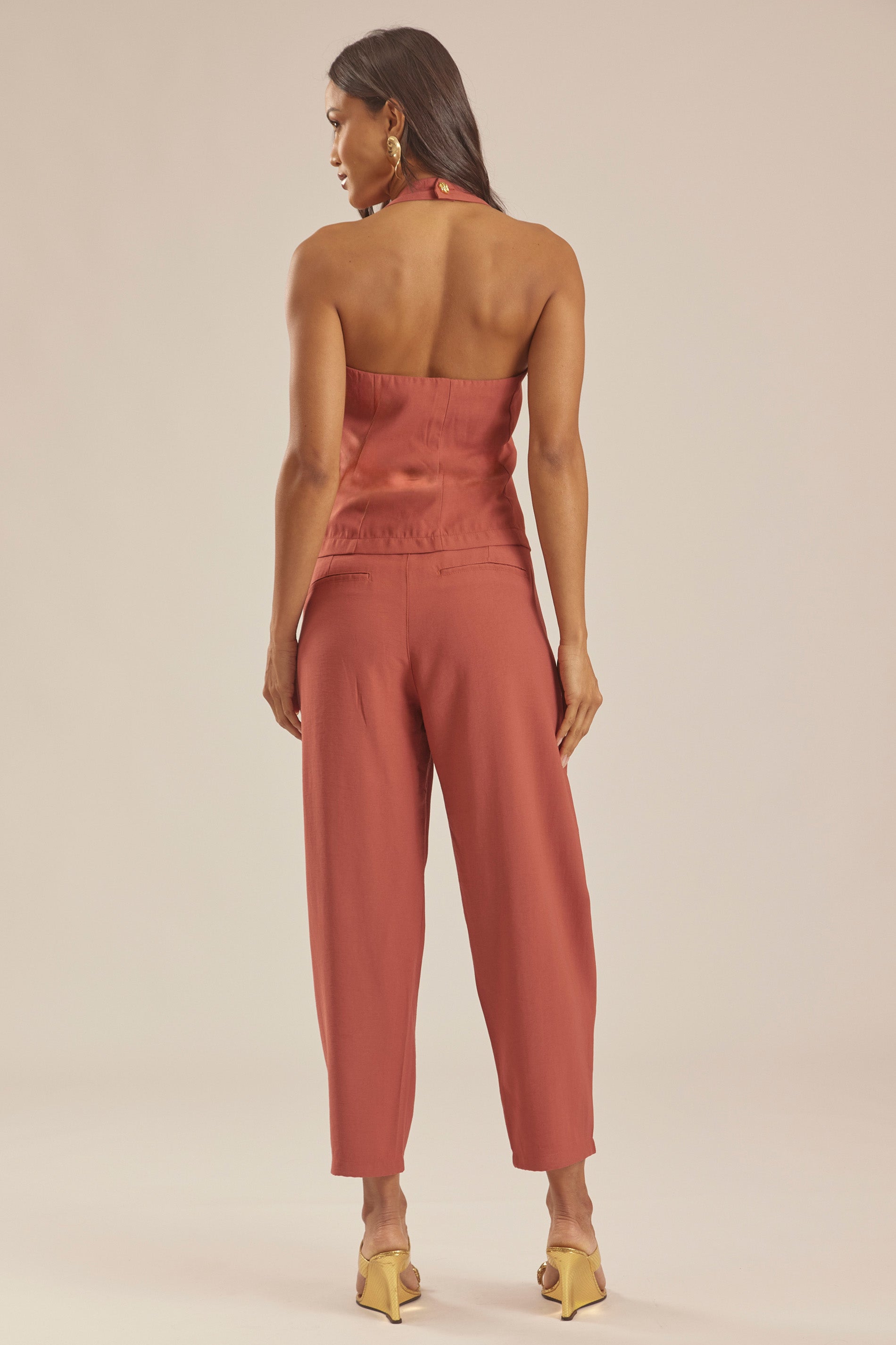 Blusa Frente Única em Sarja com Botões Duna - Doce Trama