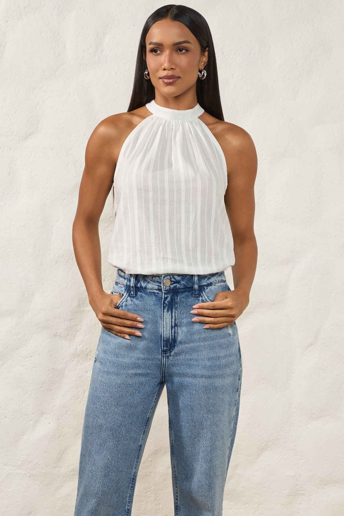Calça Mom Jeans Cintura Alta Clara Resort - Doce Trama