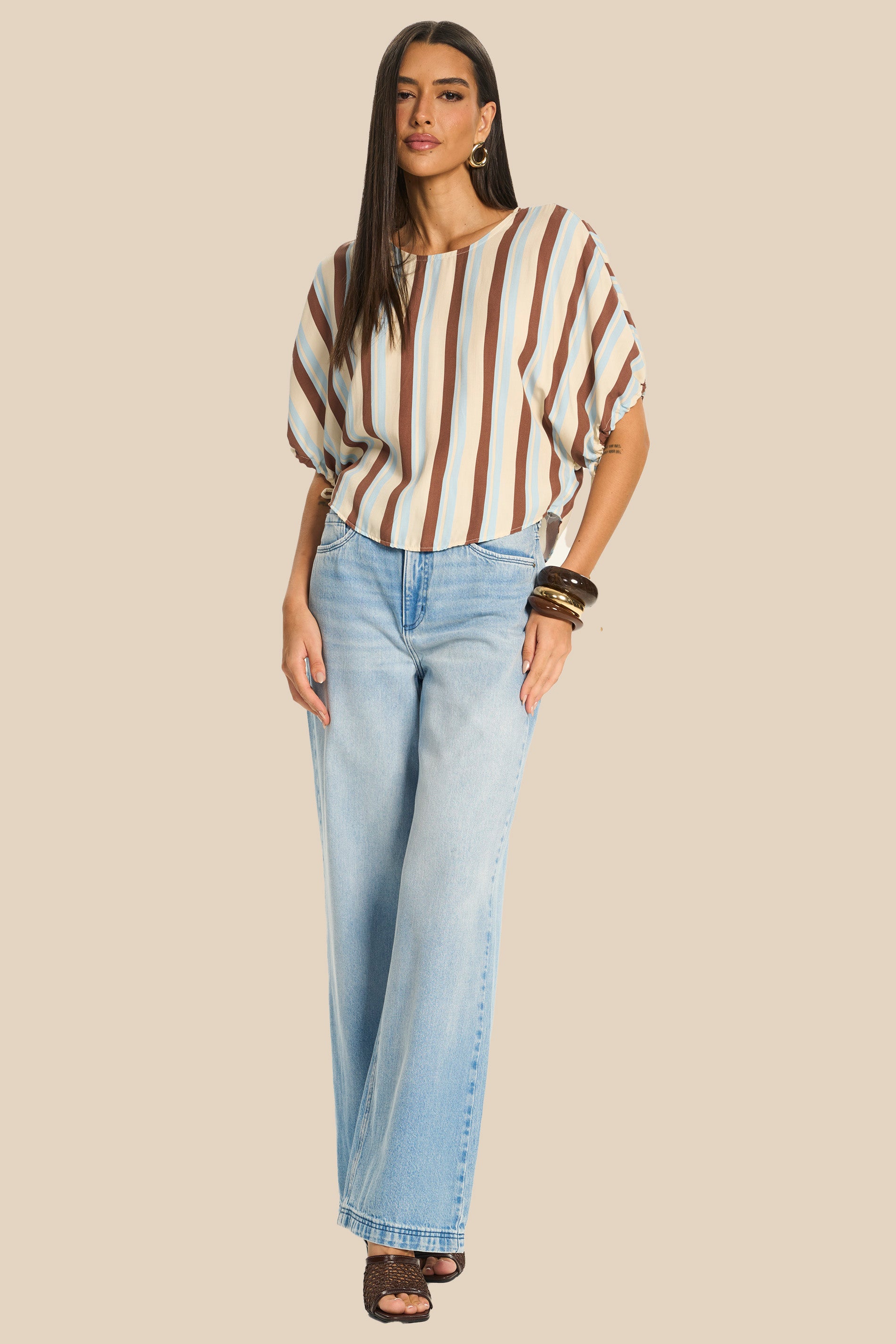 Blusa Feminina Oversized em Viscose Miragem - Doce Trama