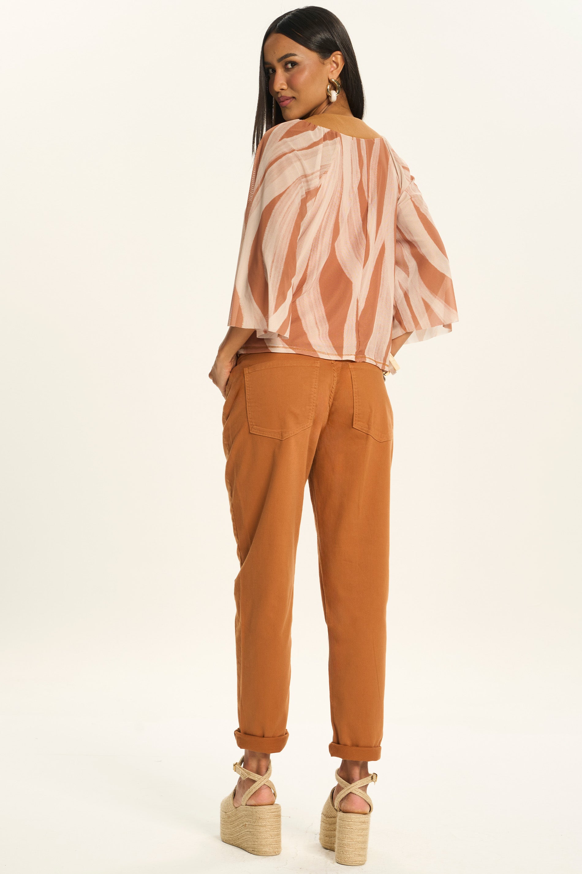 Blusa Raglan em Tule Estampa Exclusiva Duna - Doce Trama
