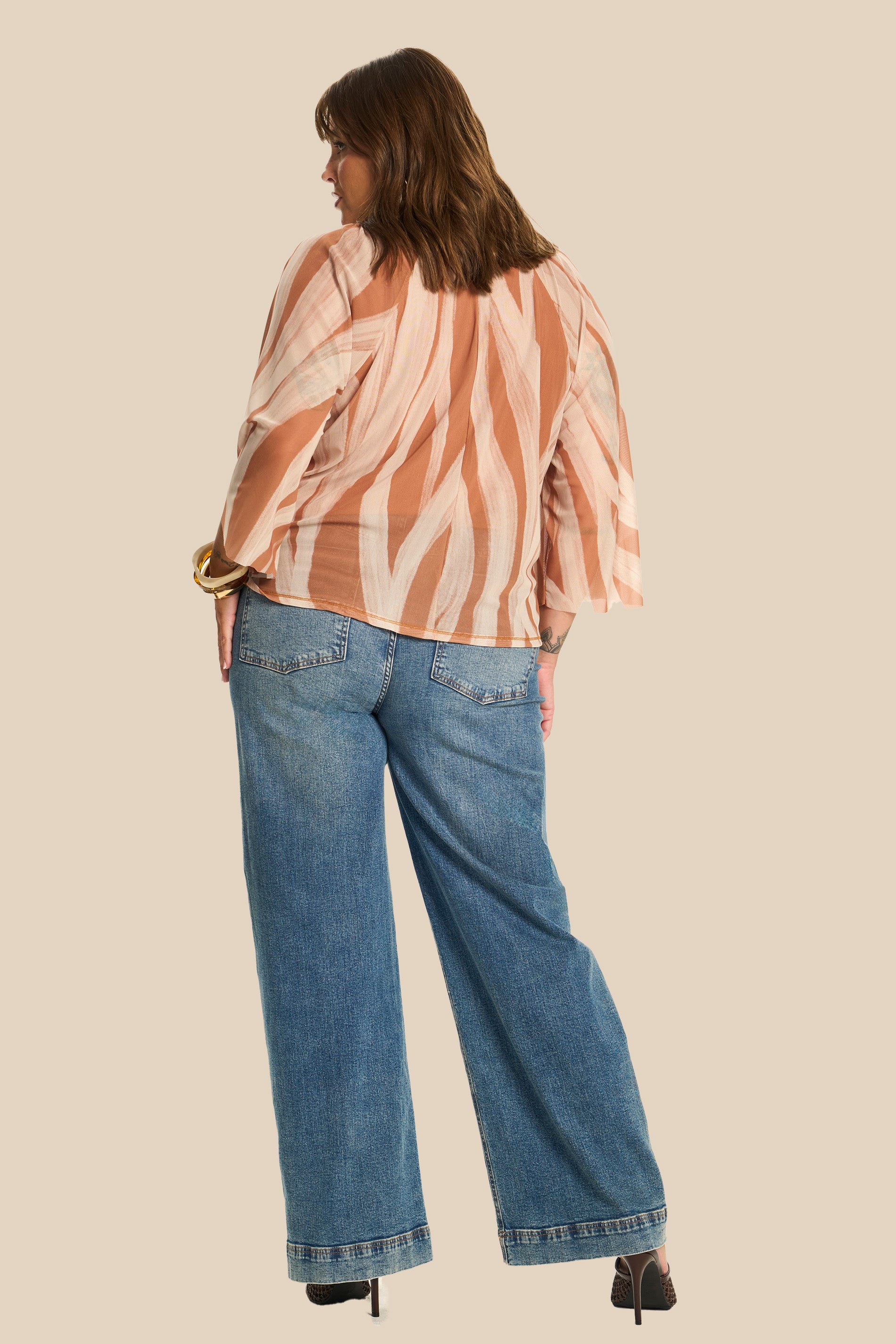 Blusa Raglan em Tule Estampa Exclusiva Miragem - Doce Trama