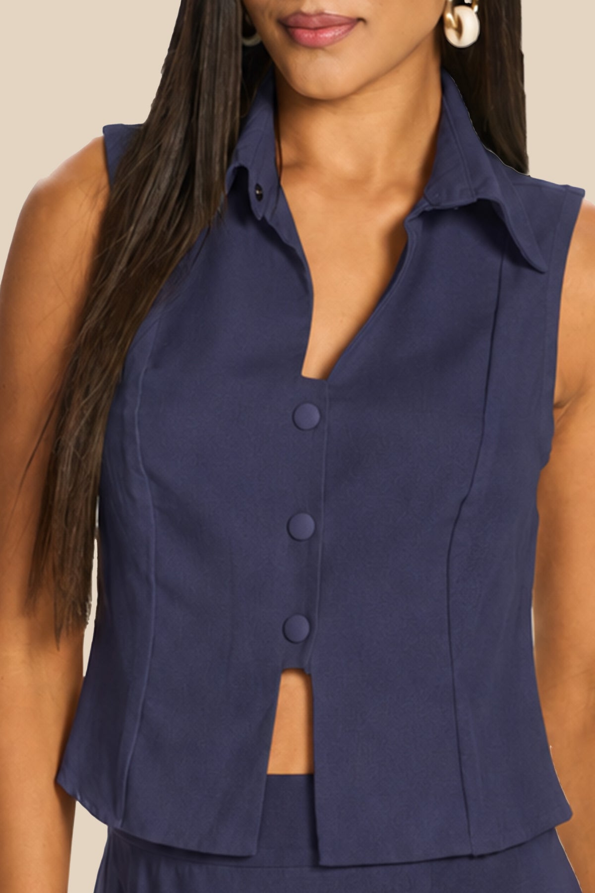 Camisa Cropped Feminina em Linho Miragem - Doce Trama