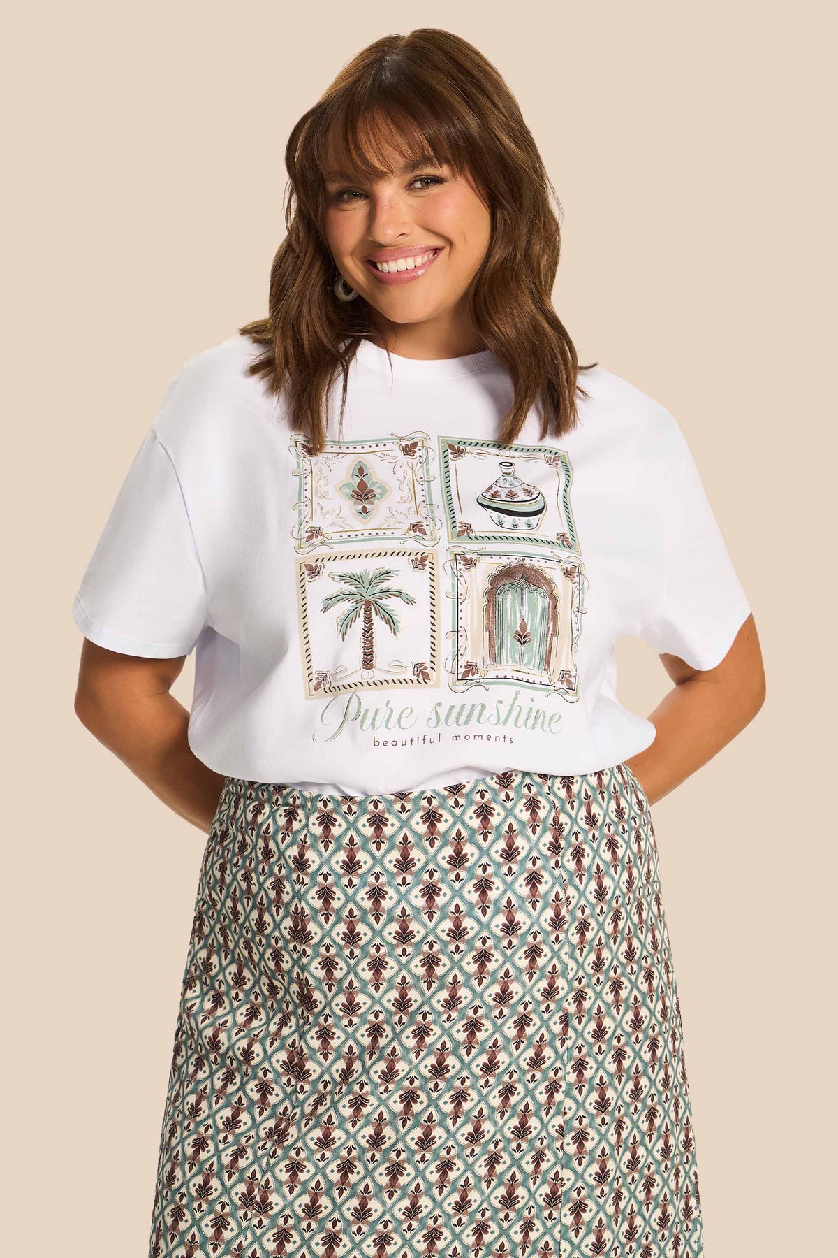 T-shirt Feminina Oversized Algodão Miragem - Doce Trama