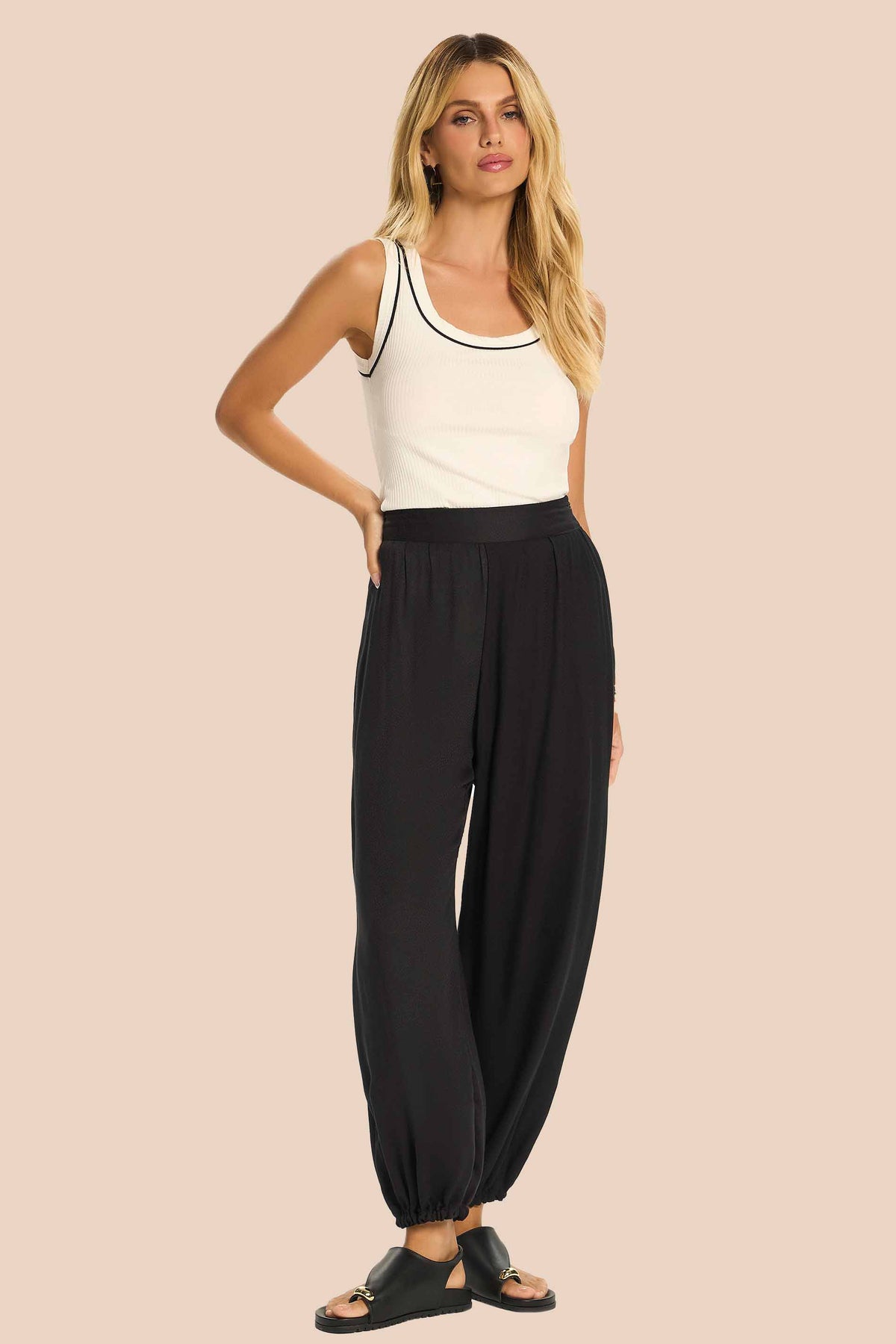 Blusa Feminina Regata Canelada Miragem - Doce Trama