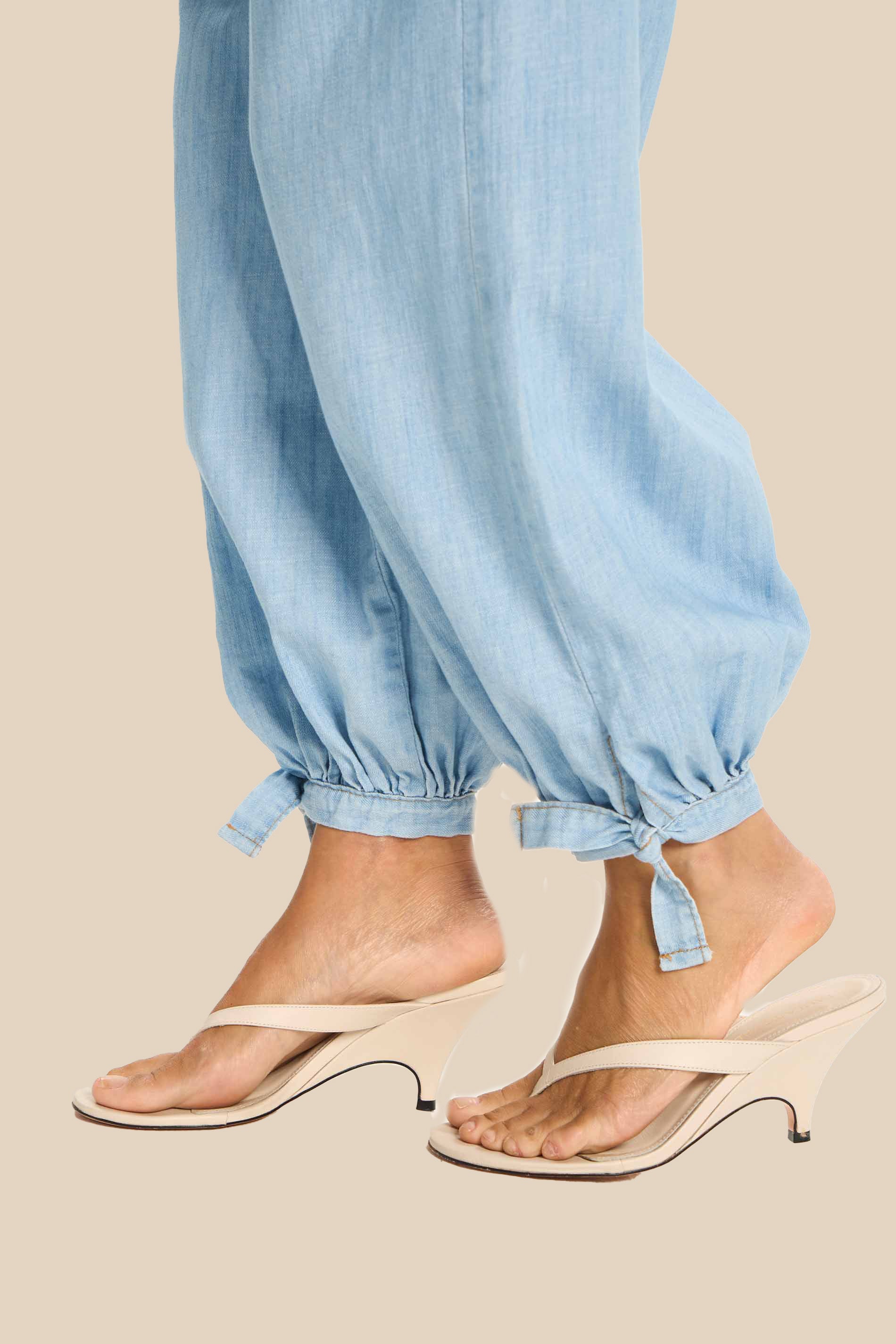 Calça Jeans Aladim com Barra Ajustável Miragem - Doce Trama