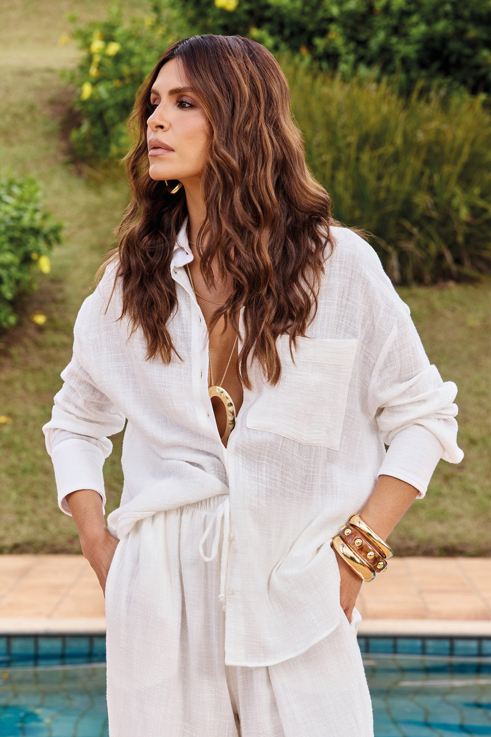 Camisa Oversized em Algodão Texturizado Miragem - Doce Trama
