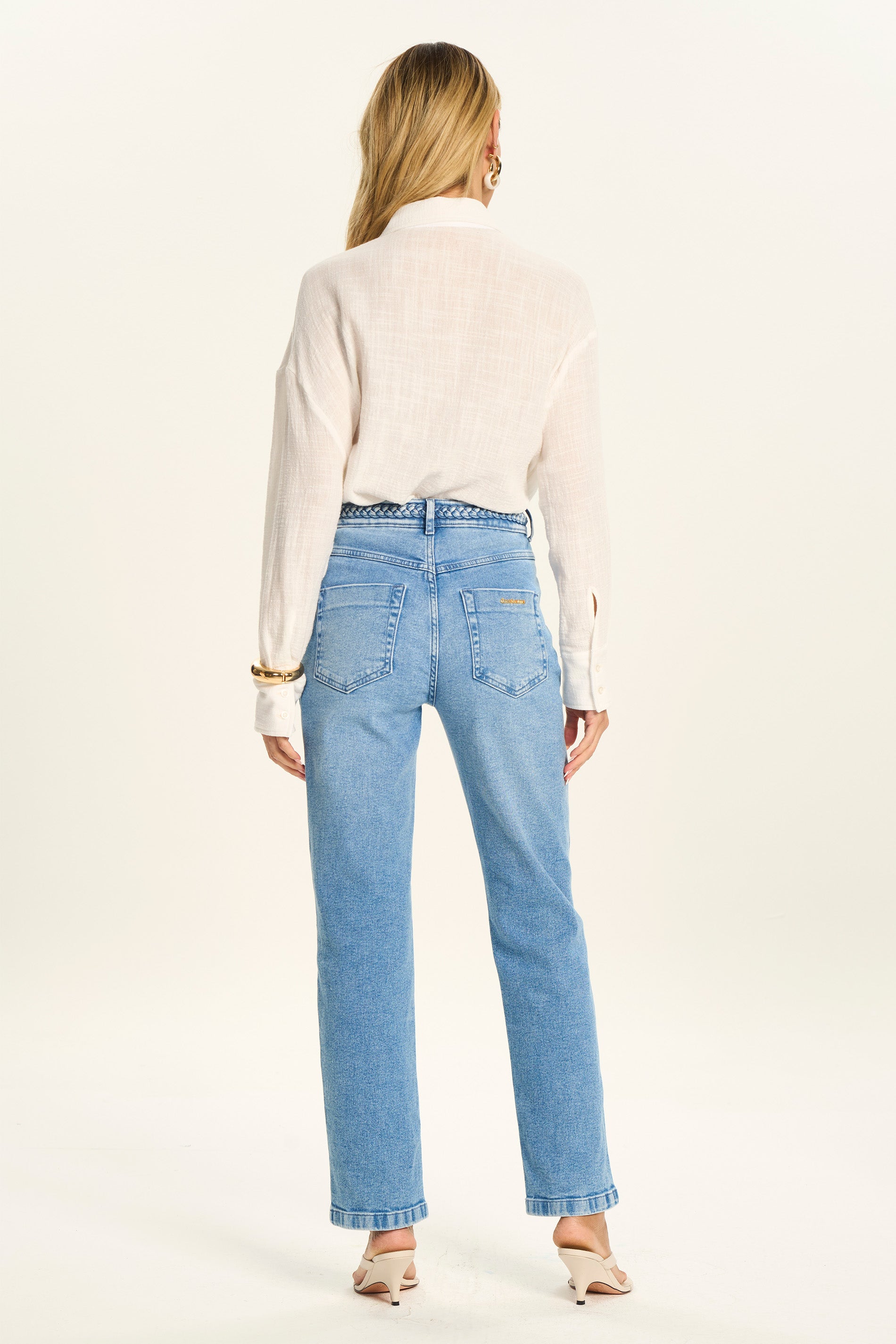 Camisa Oversized em Algodão Texturizado Miragem - Doce Trama