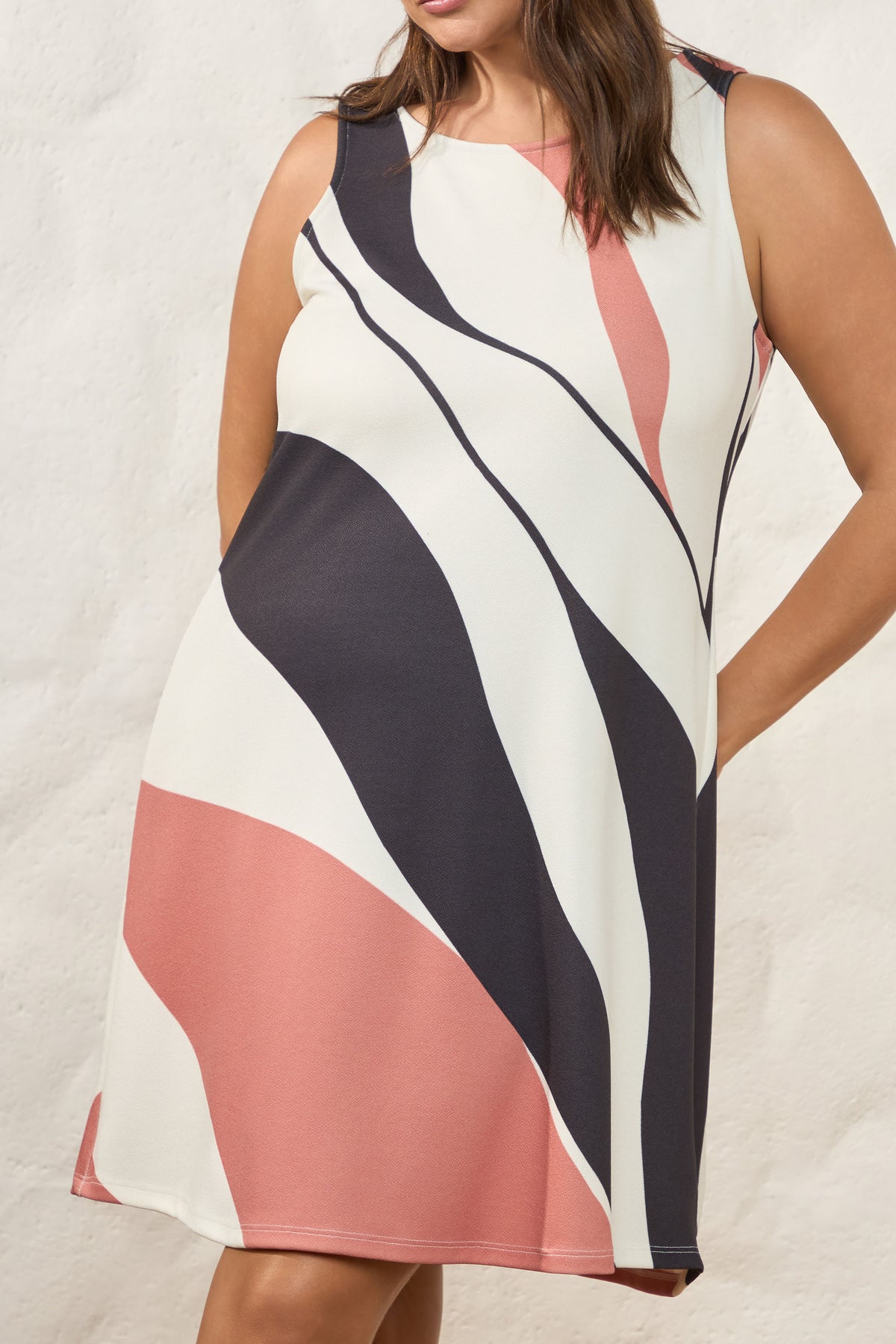 Vestido Curto Reto Estampado Resort - Doce Trama