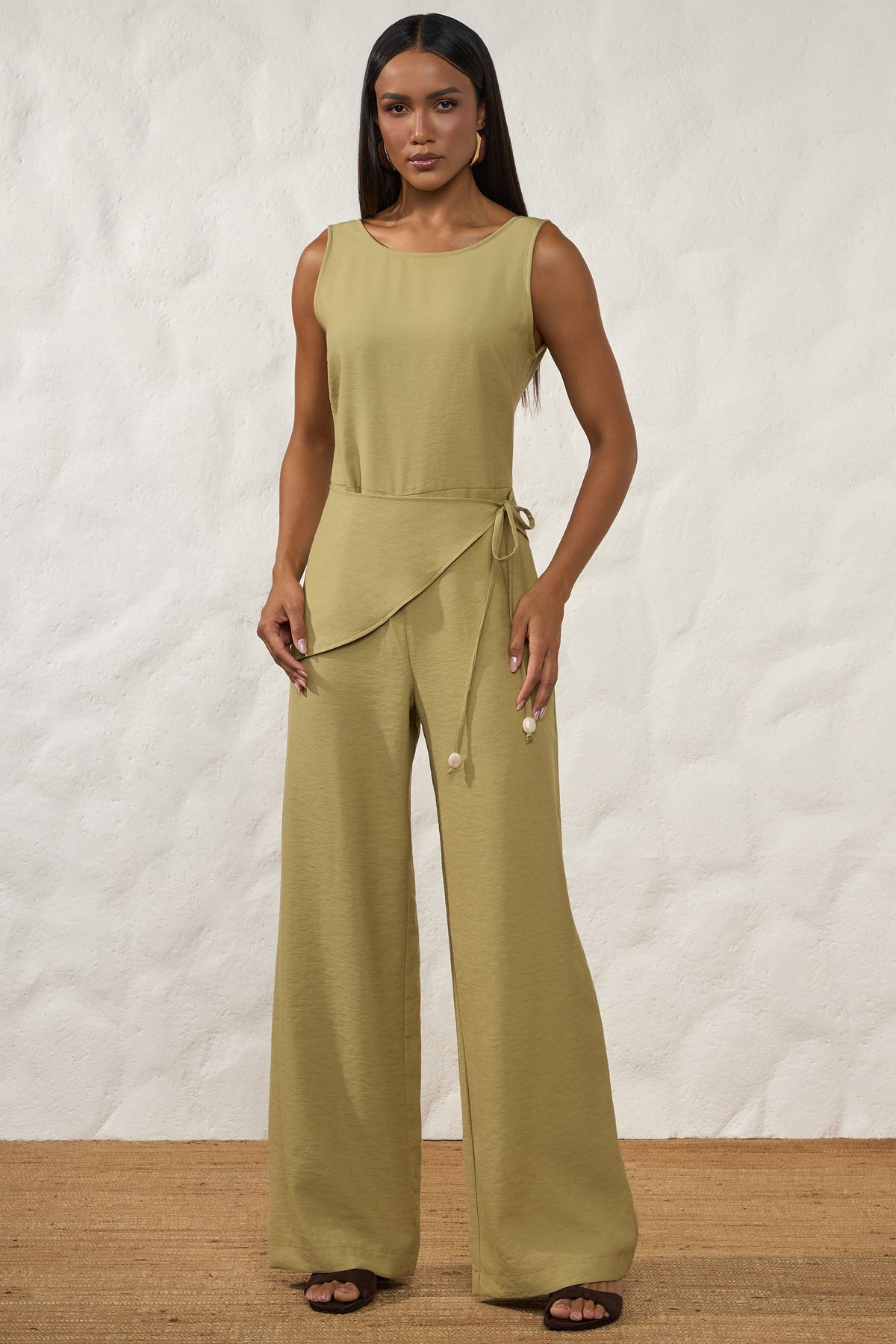 Macacão Pantalona com Lenço Resort - Doce Trama
