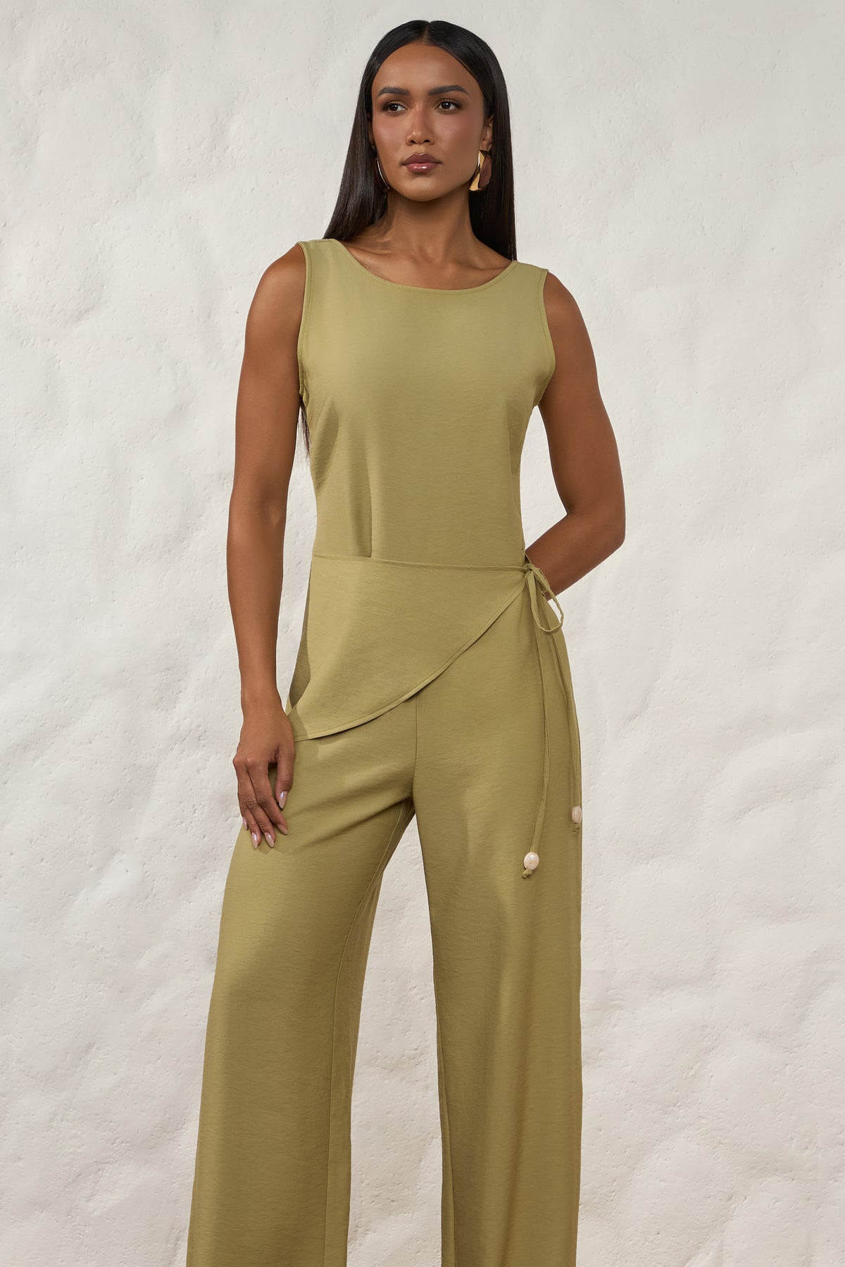 Macacão Pantalona com Lenço Resort - Doce Trama