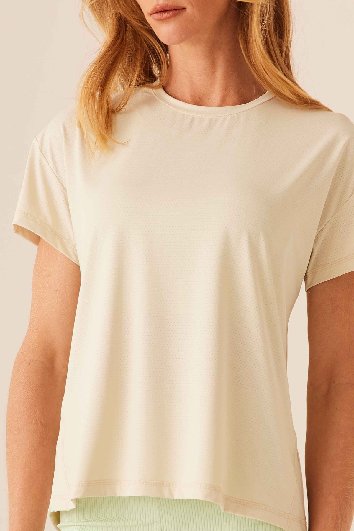 Blusa Feminina Reta Poliamida Manga Curta Flow - Doce Trama