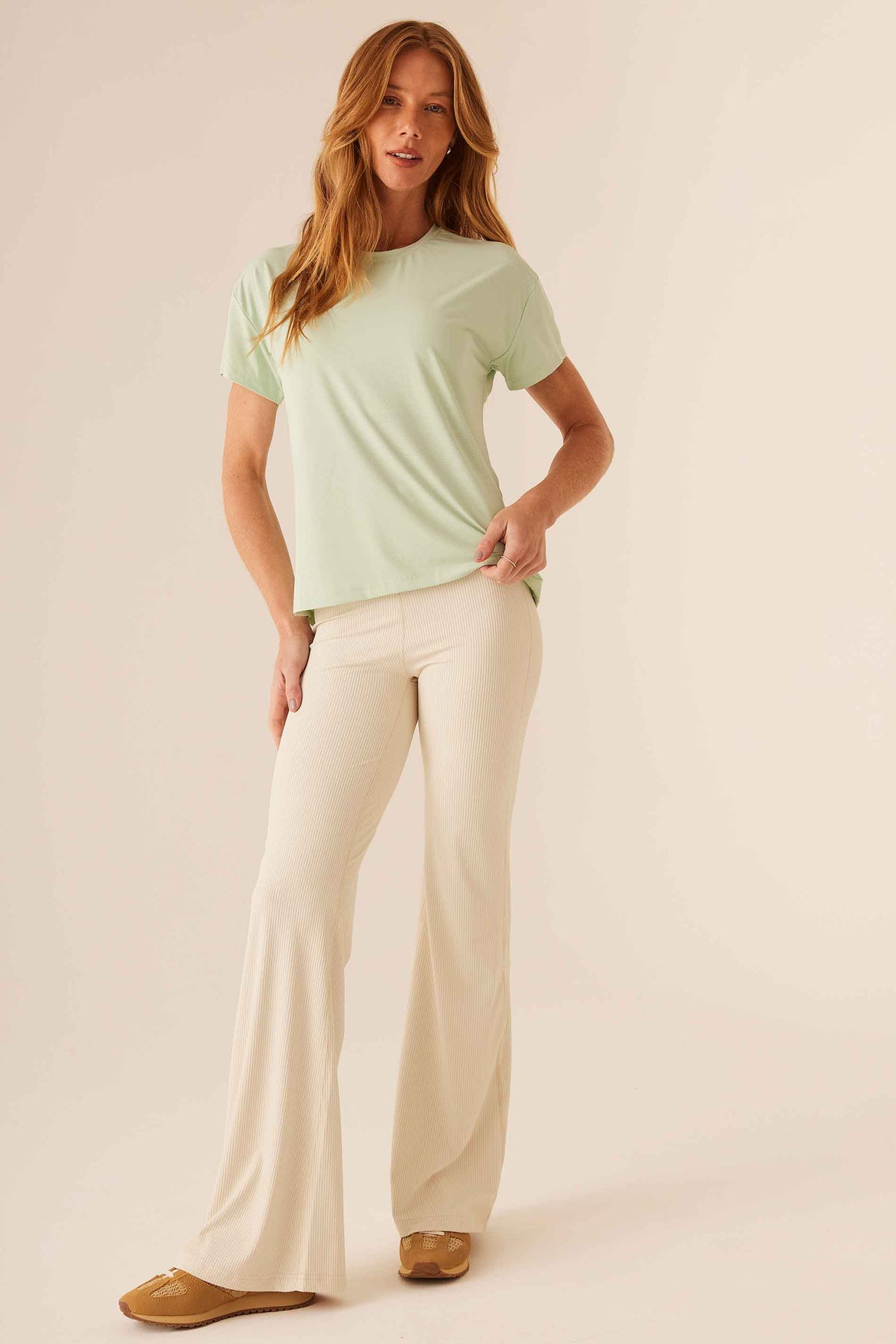 Blusa Feminina Reta Poliamida Manga Curta Flow - Doce Trama