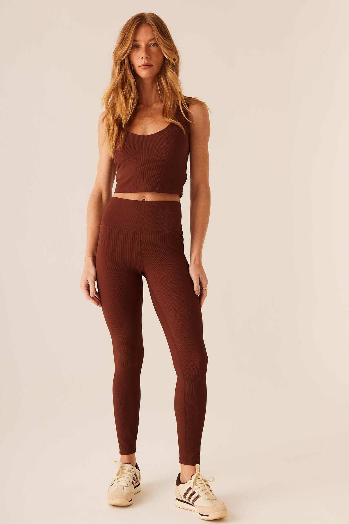 Calça Legging Canelada Malha Poliamida Flow - Doce Trama