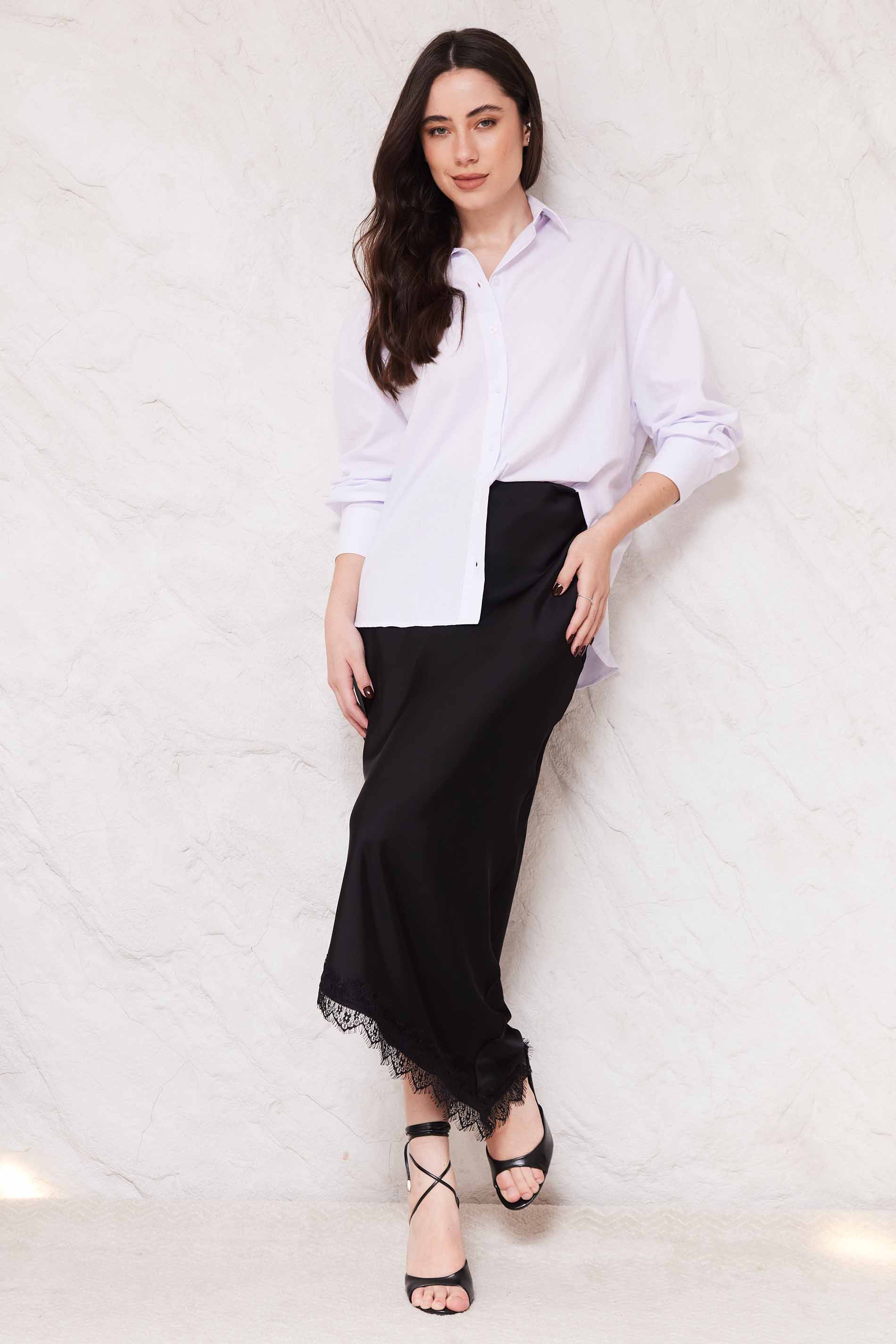 Camisa Oversized em Tricoline Sunset - Doce Trama