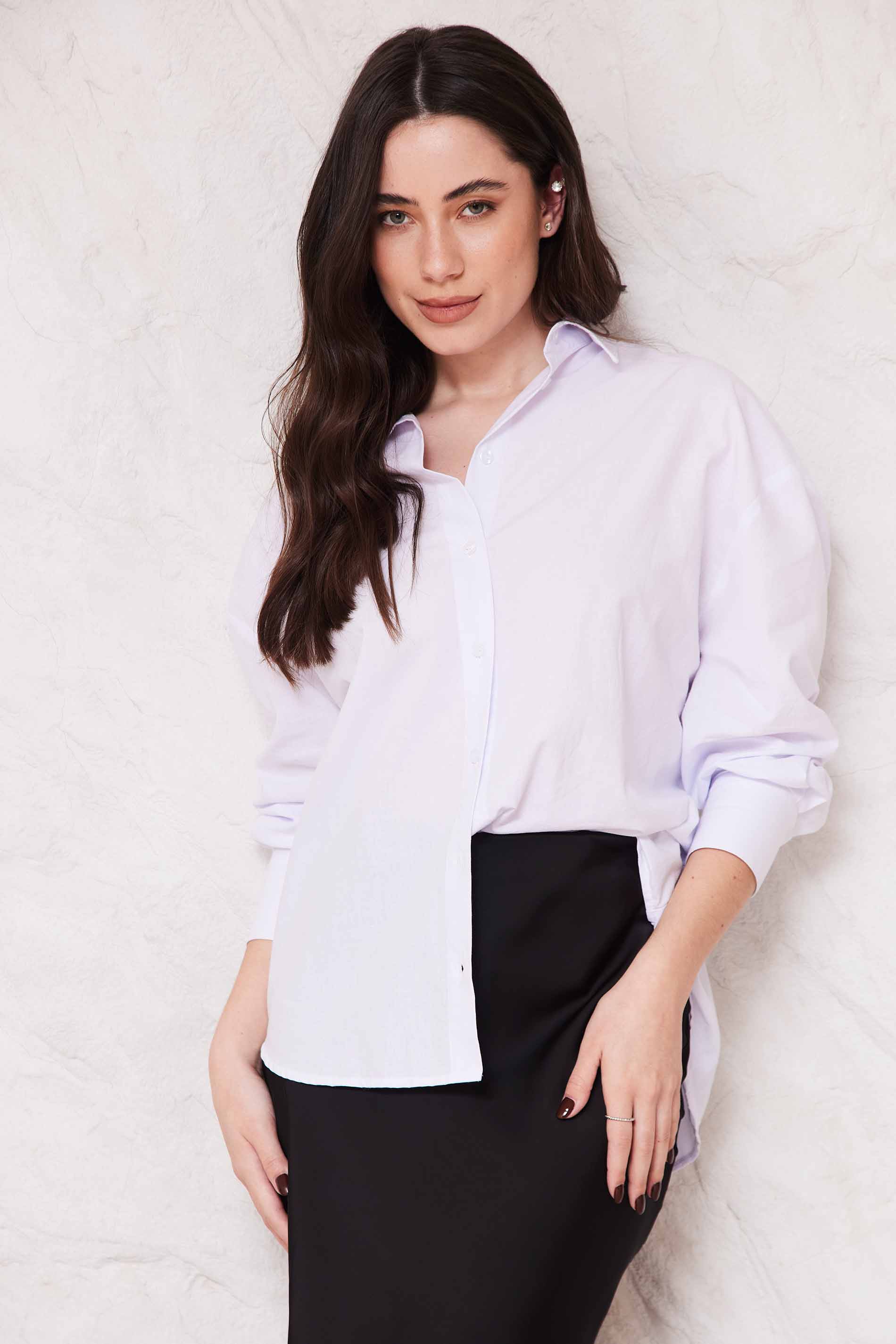 Camisa Oversized em Tricoline Sunset - Doce Trama