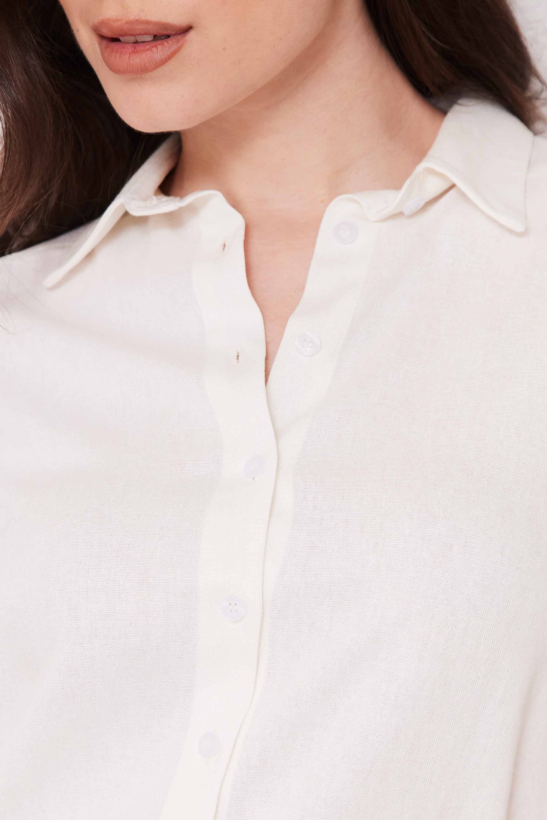 Camisa Feminina Manga Longa em Linho Sunset - Doce Trama
