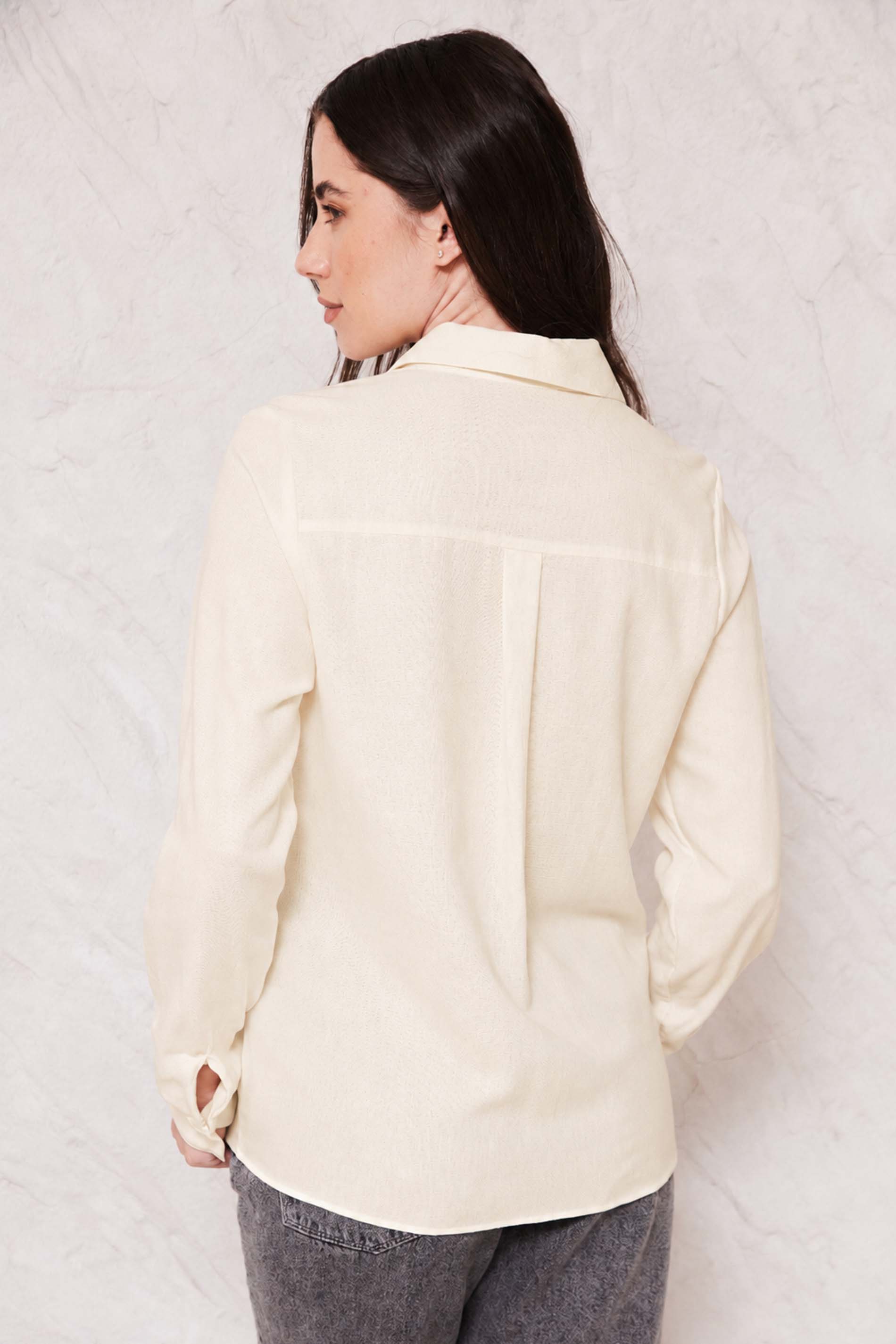 Camisa Feminina Manga Longa em Linho Sunset - Doce Trama