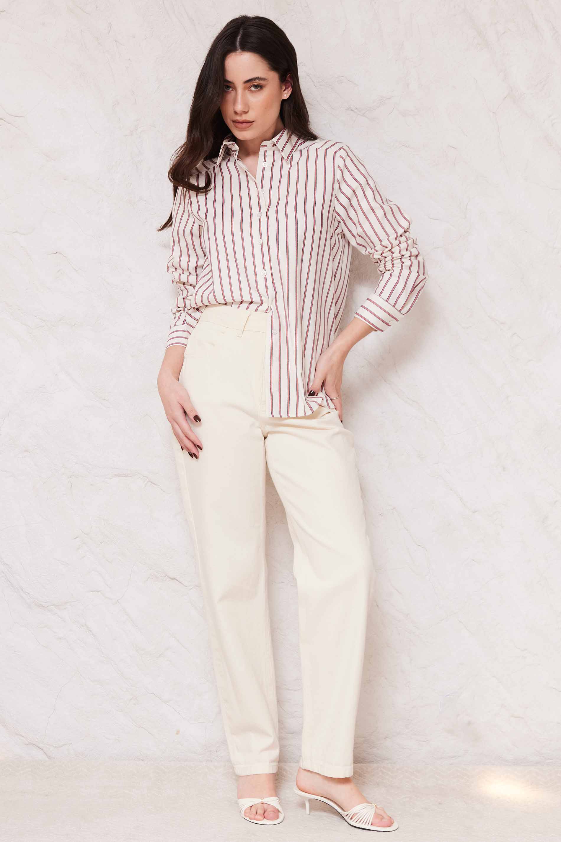 Camisa Feminina Manga Longa em Linho Sunset - Doce Trama