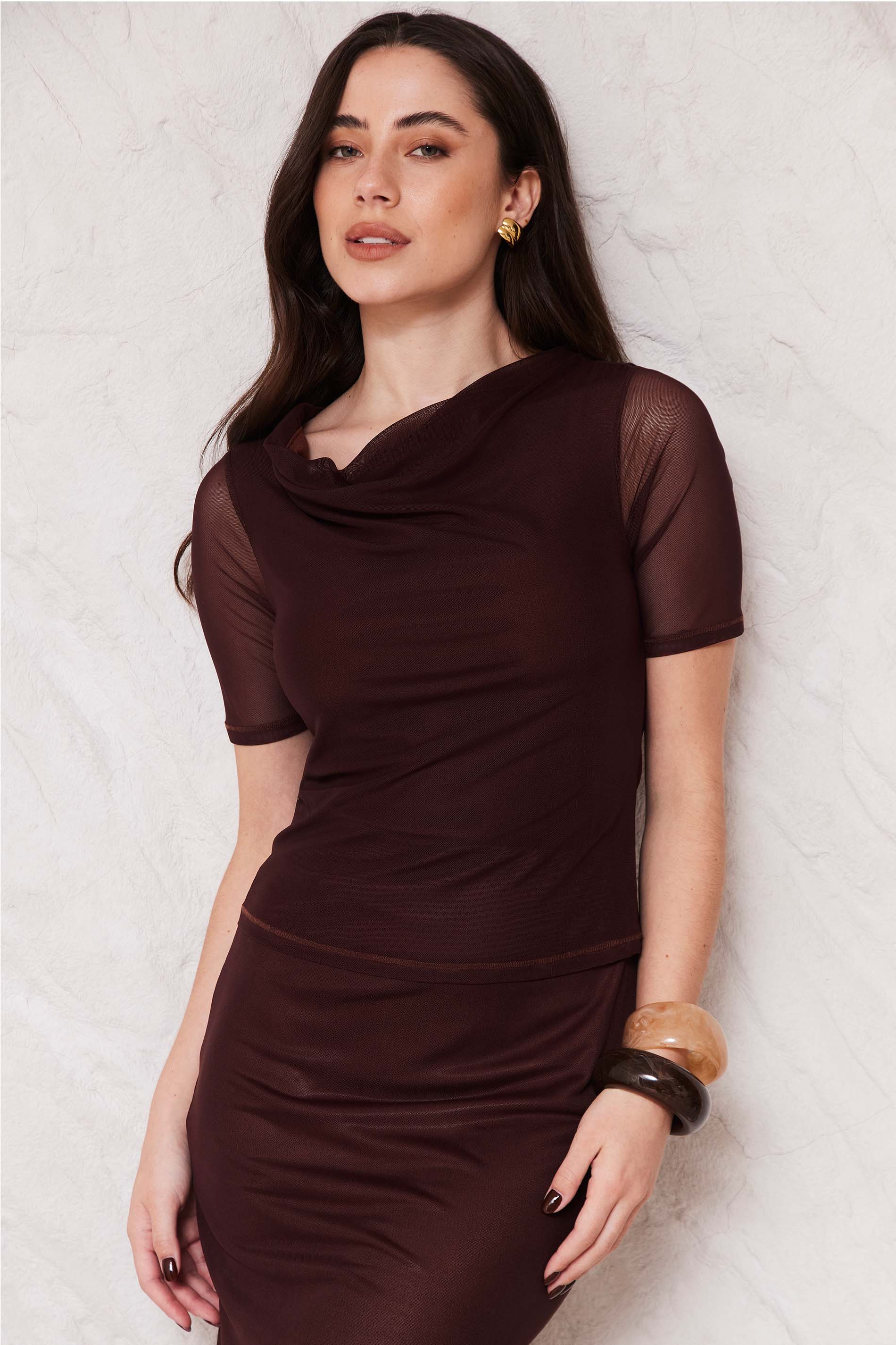 Blusa Feminina Manga Curta Degagê Sunset- Doce Trama