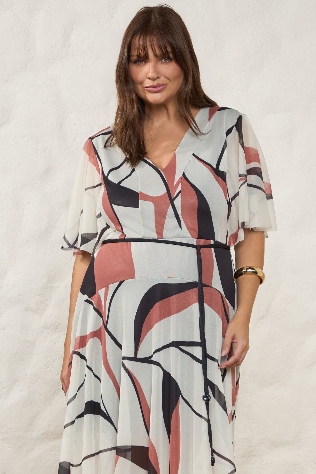Vestido Longo Assimétrico em Tule Resort - Doce Trama