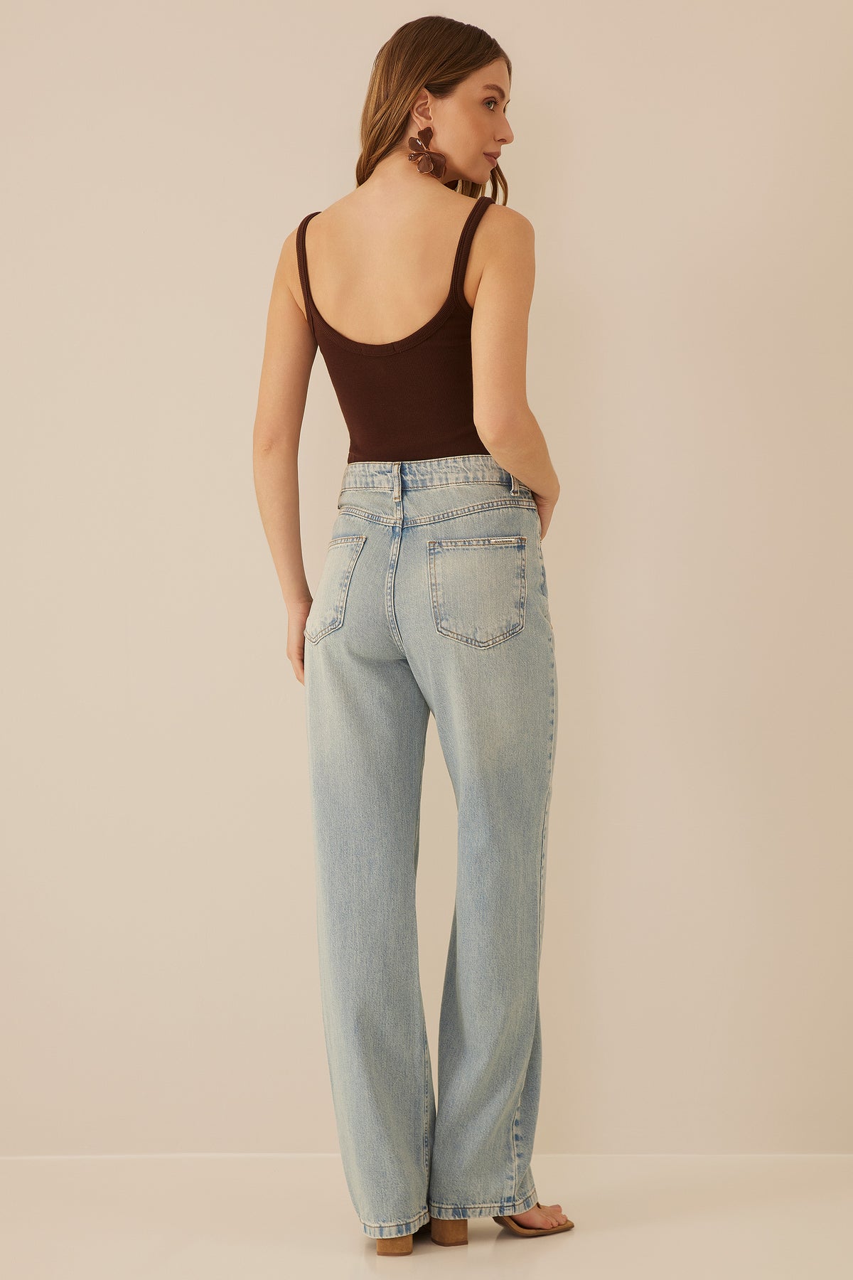 Blusa de Alça Justa Ribana Canelada Resort - Doce Trama