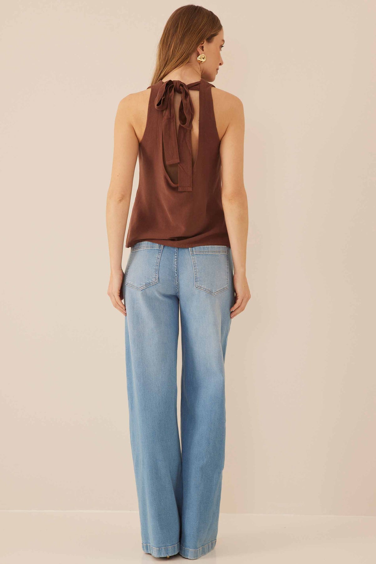 Blusa Feminina Reta em Viscose Linho Resort - Doce Trama