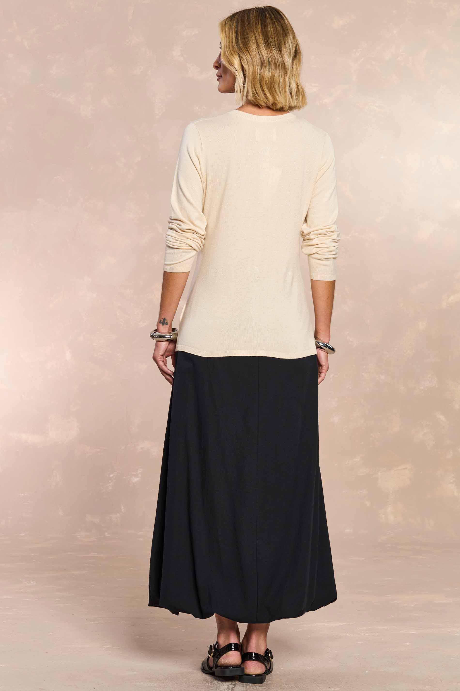 Cardigan Feminino Básica Tricot Malha Botões - Doce Trama