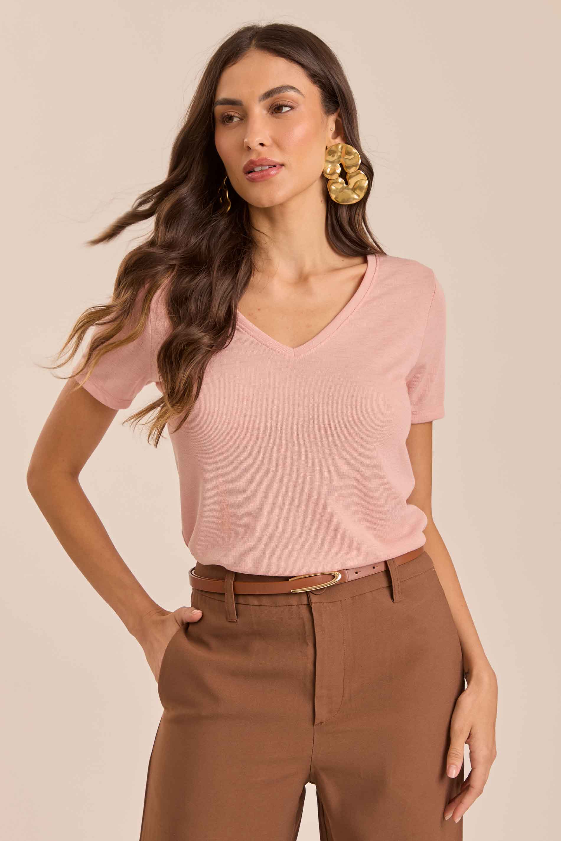Blusa Soft Garden em Tricot Flamê