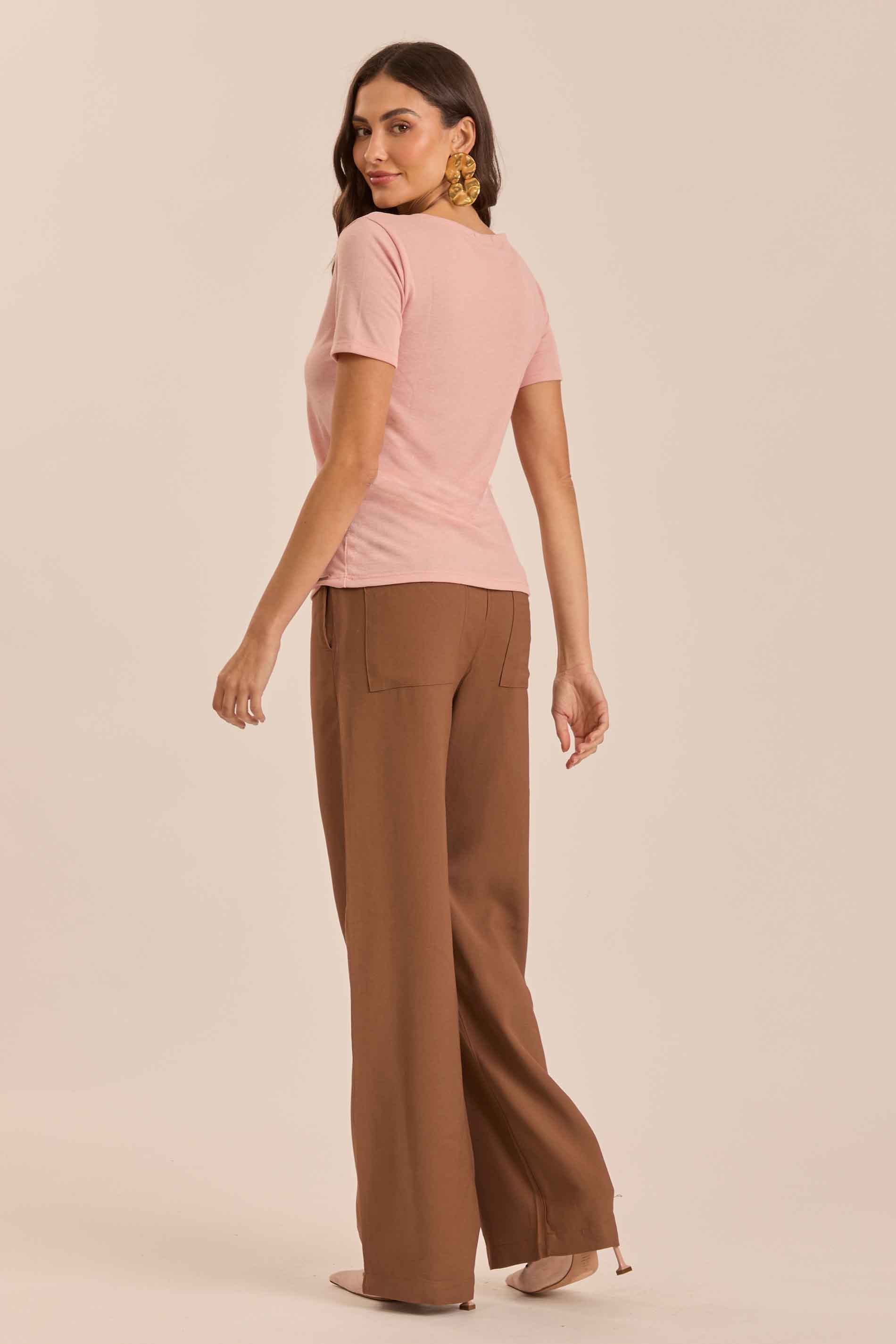 Blusa Soft Garden em Tricot Flamê