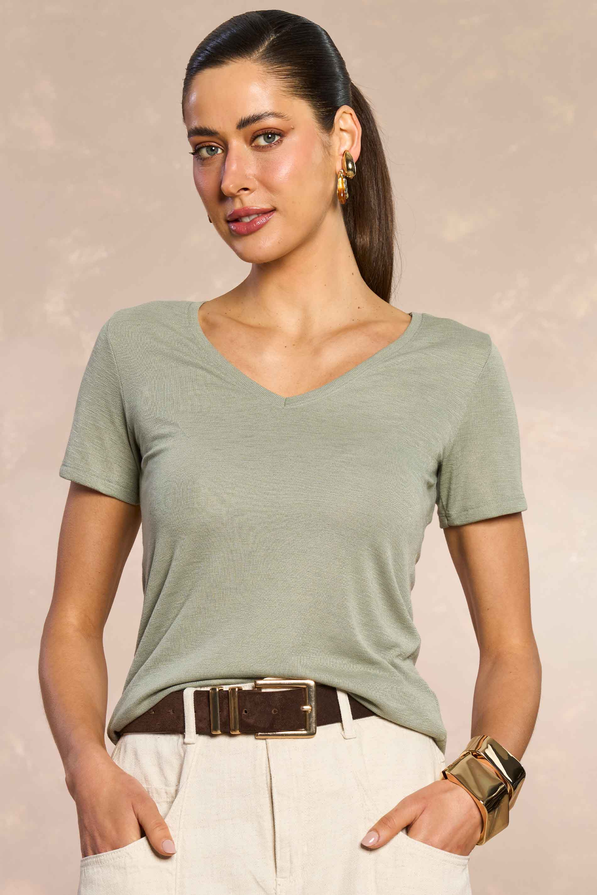 Blusa Soft Garden em Tricot Flamê