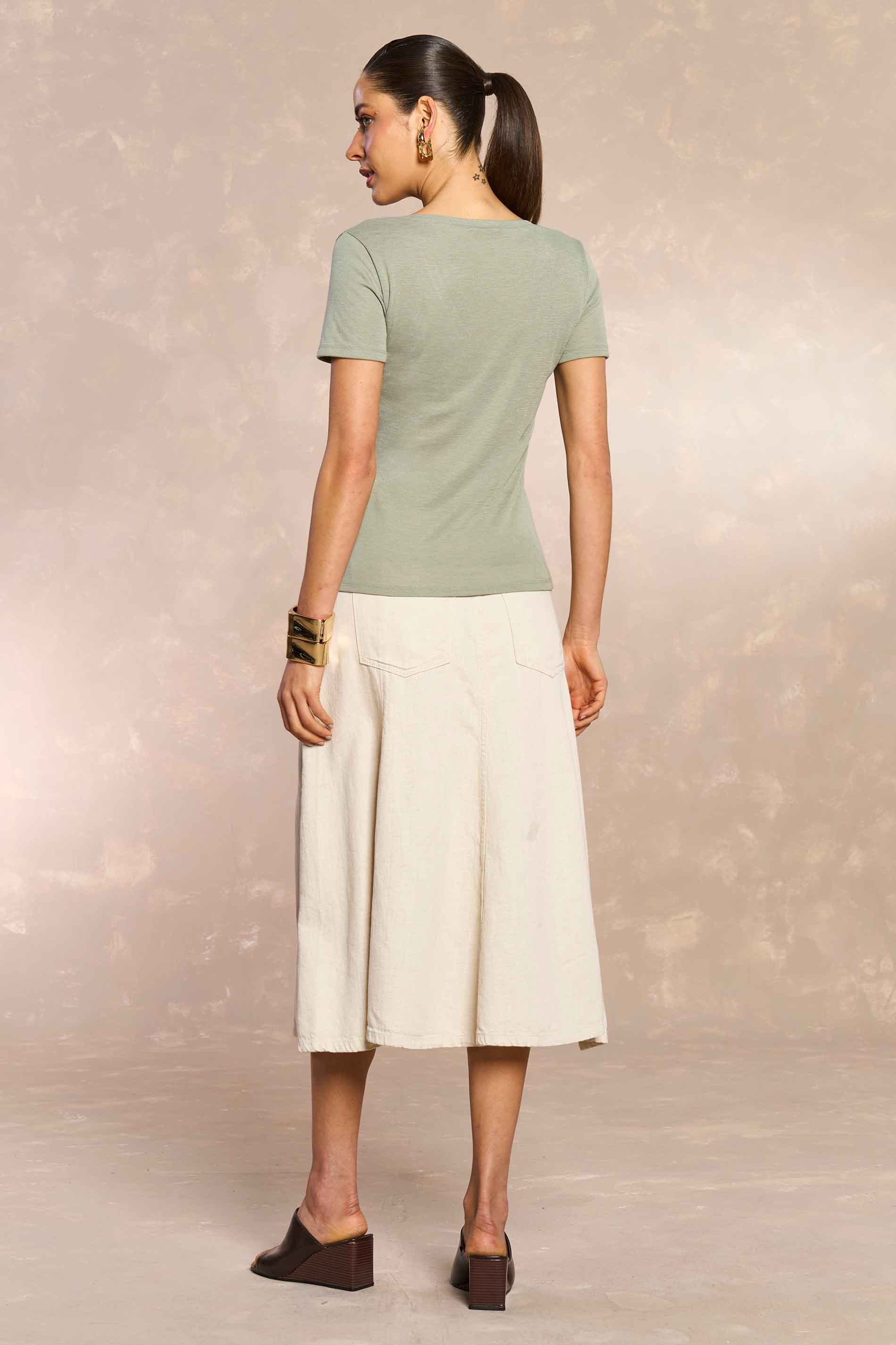 Blusa Soft Garden em Tricot Flamê