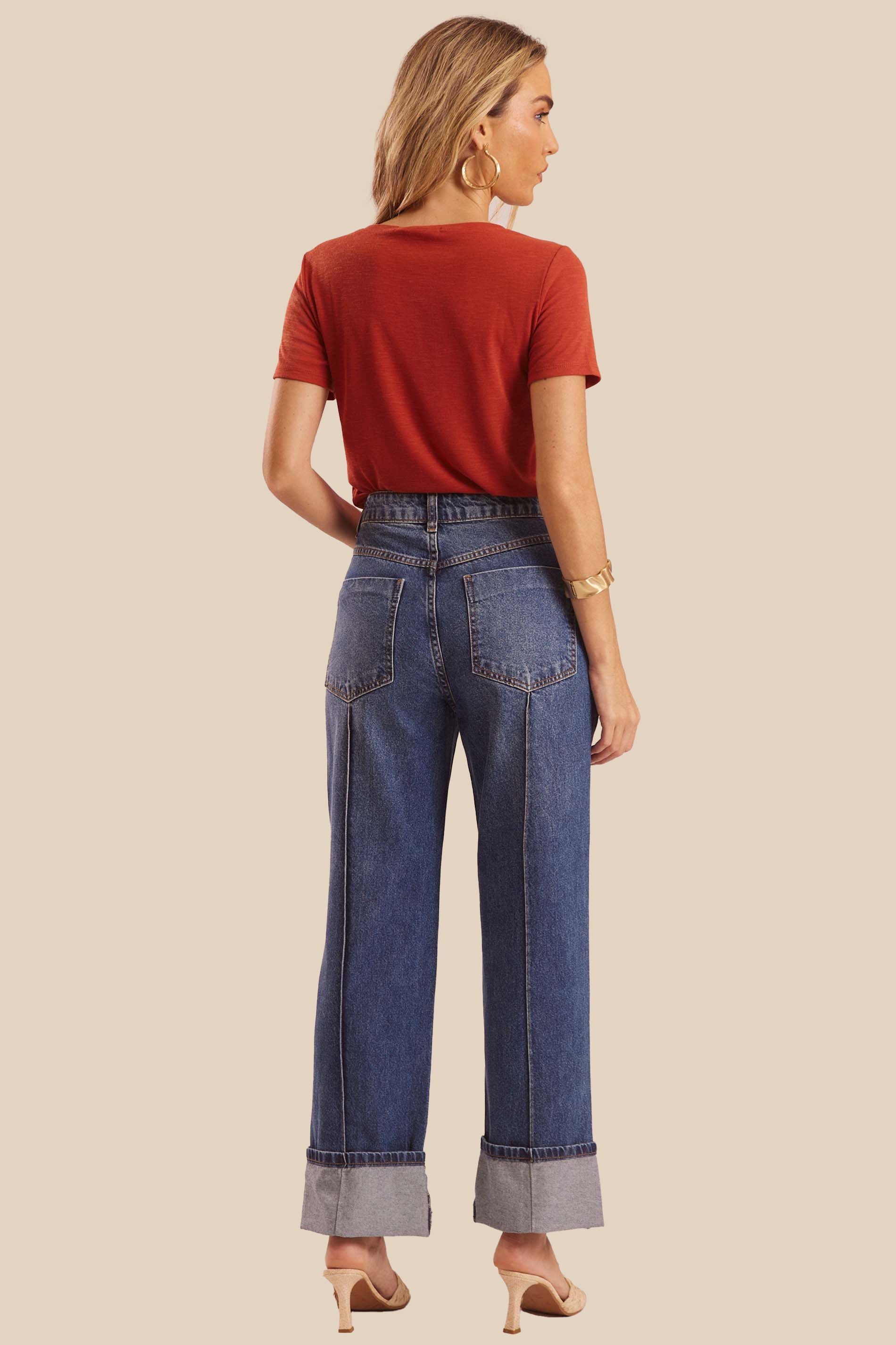 Blusa Reta Tricot Flamê com Decote em V Miragem - Doce Trama