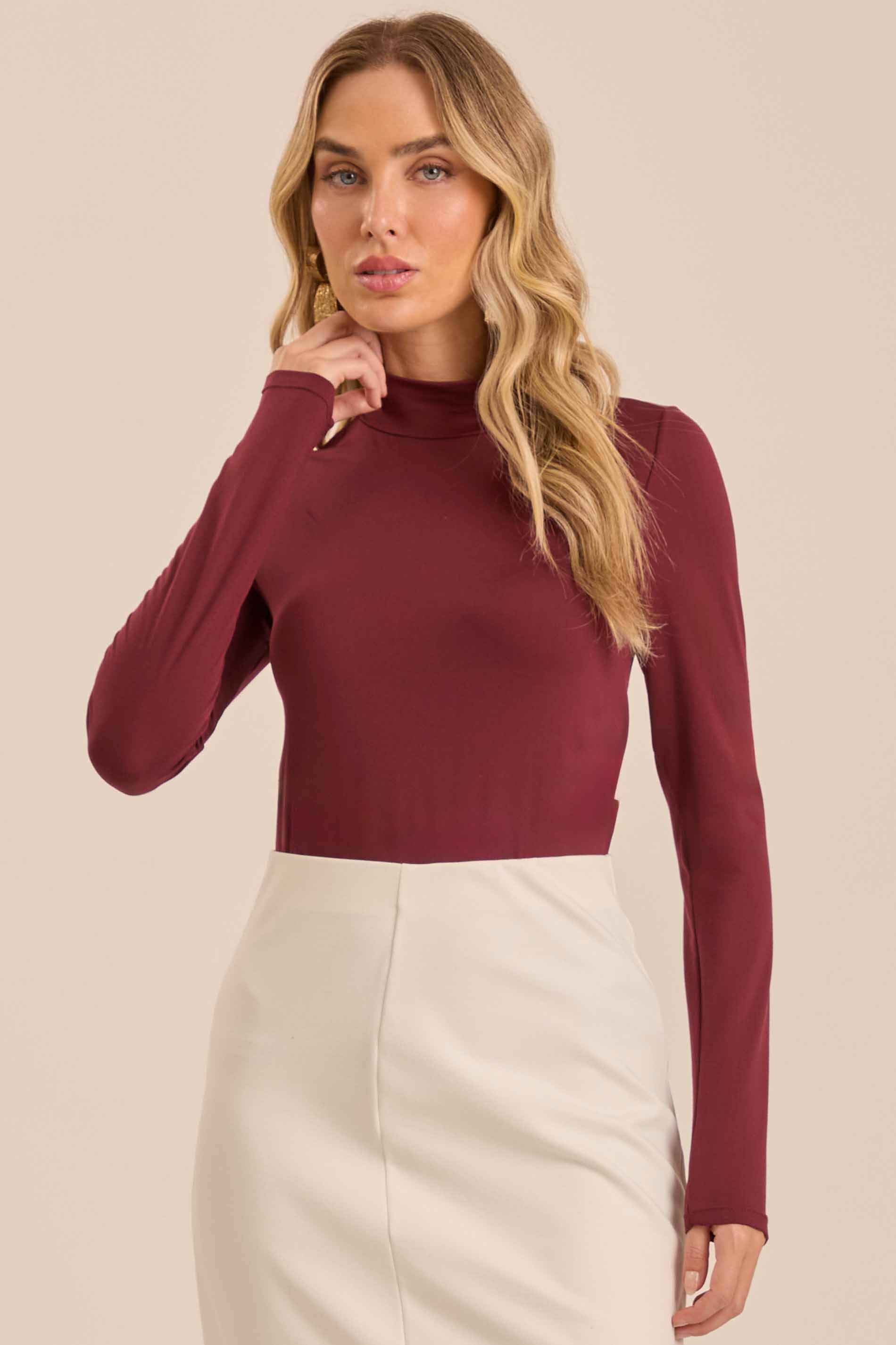 Blusa de Manga Longa Ethnic Blur Térmica
